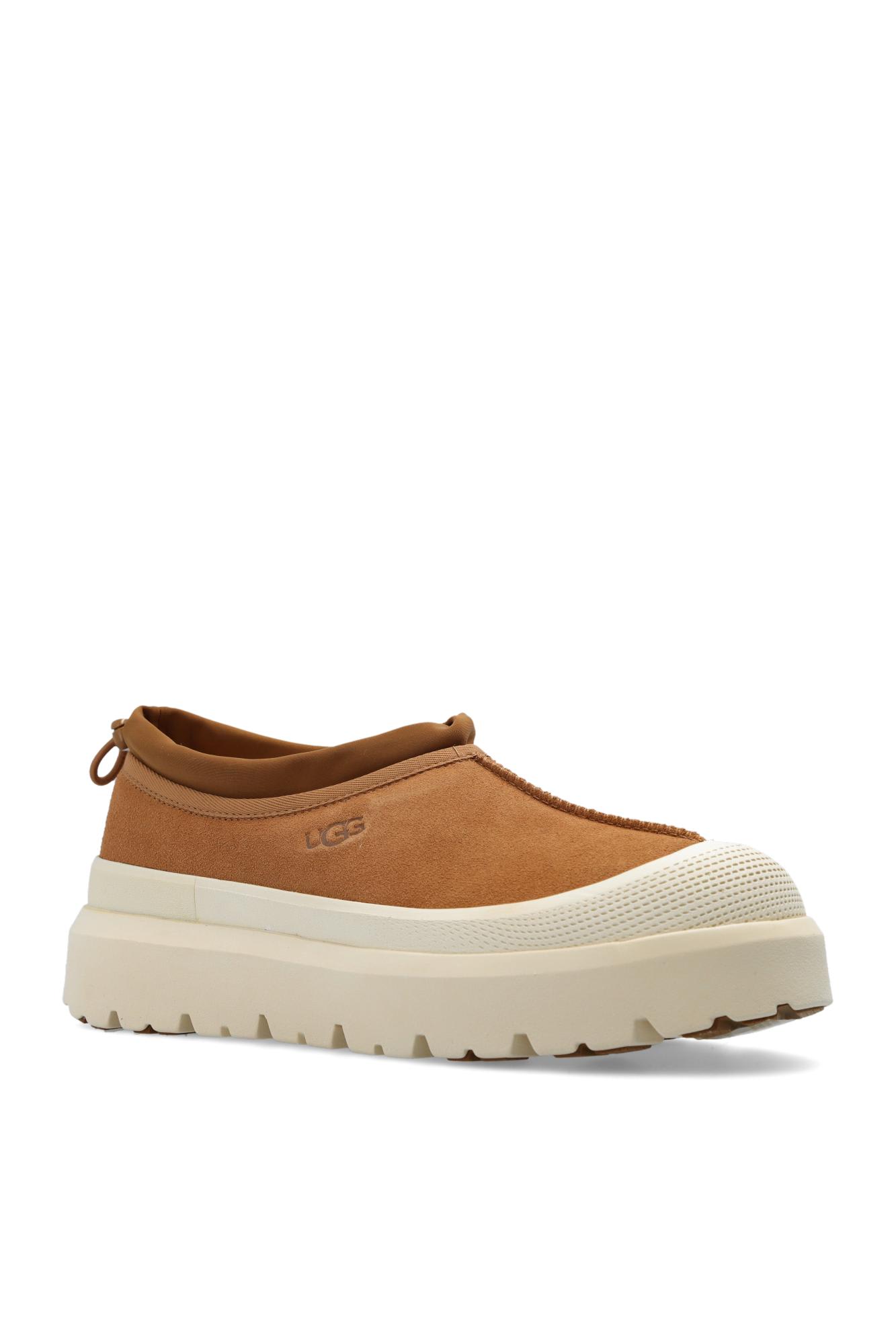 Shop Ugg Tasman Weather Hybrid Suede Shoes In Cwtc Chestnut / Whitecap