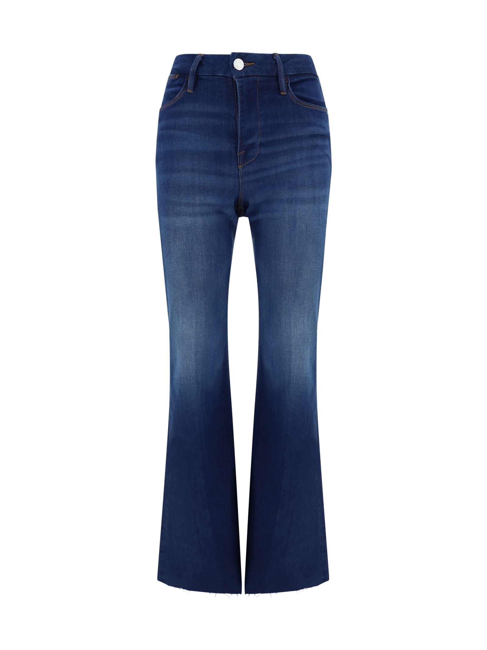 Shop Frame Le Easy Jeans In Blue