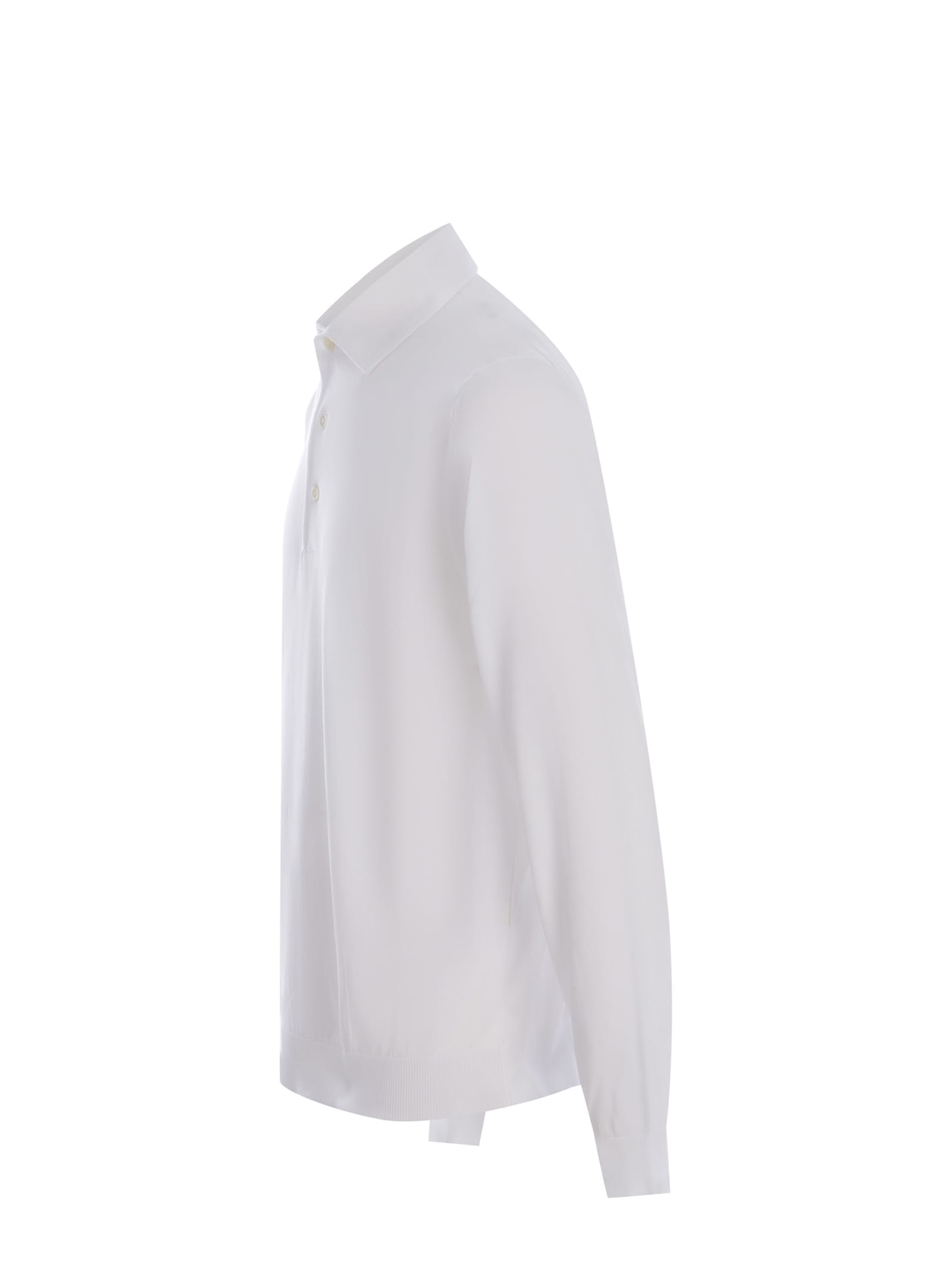 Shop Filippo De Laurentiis Polo Shirt Filippo De Laurentis Made Of Cotton In White