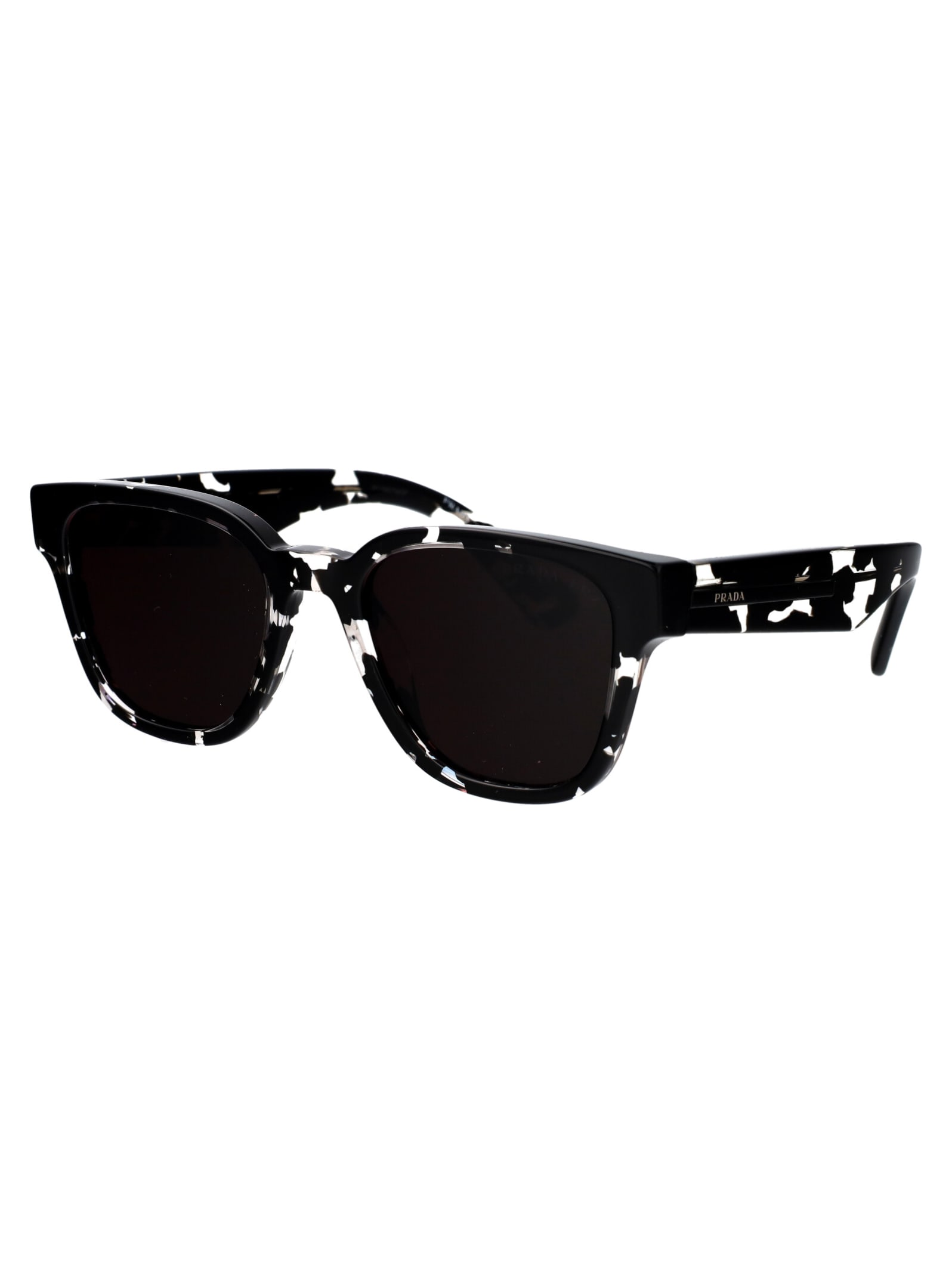 Shop Prada 0pr A04s Sunglasses In 15o70c Havana Black Crystal