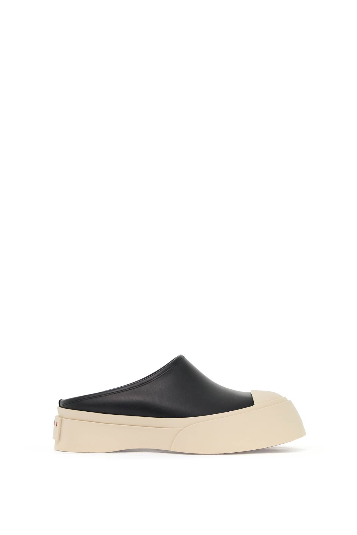 Shop Marni Smooth Leather Pablo Clogs In Black (black)