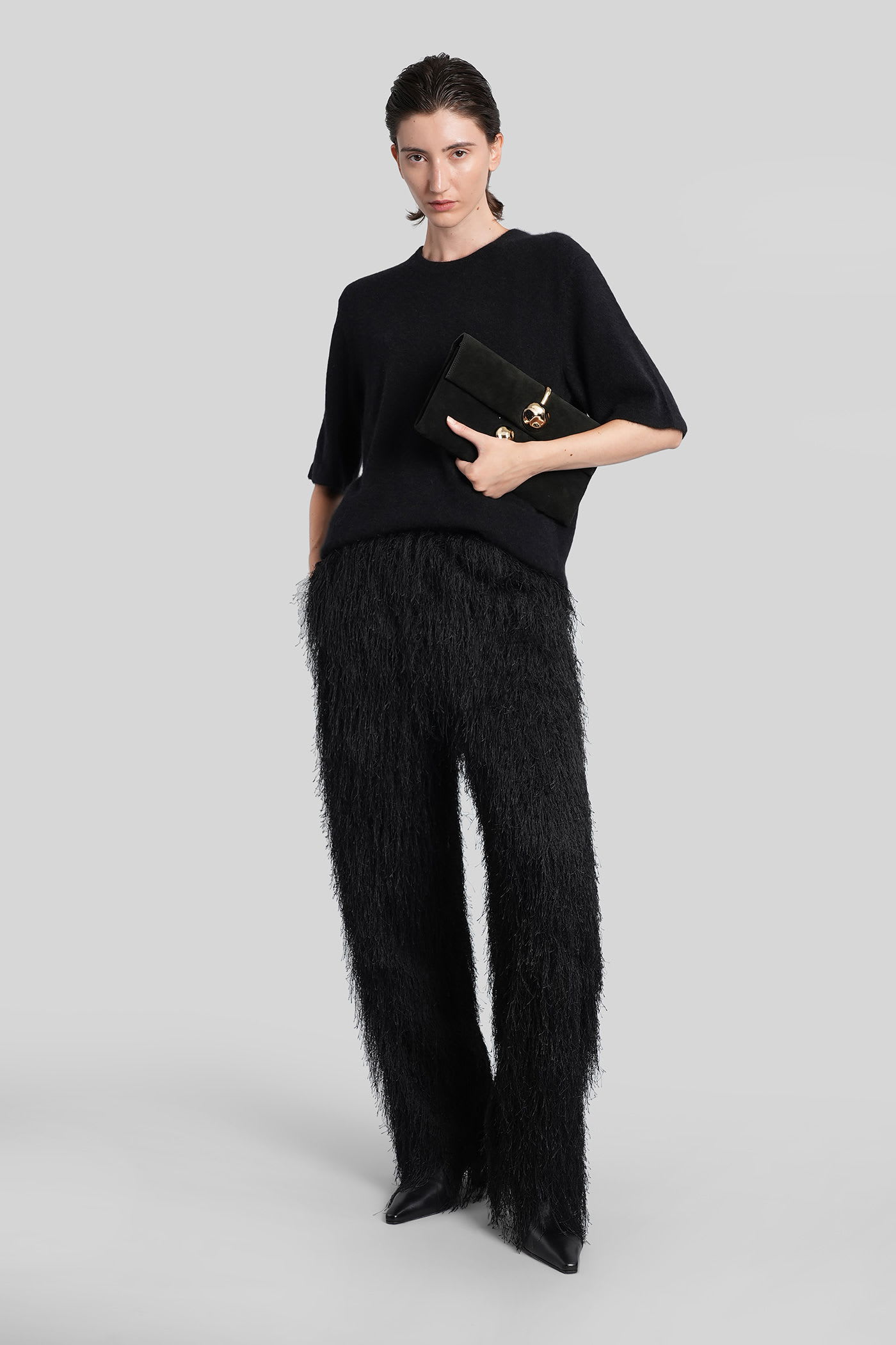 Loulou Studio Raven Knitwear In Black Wool In Black
