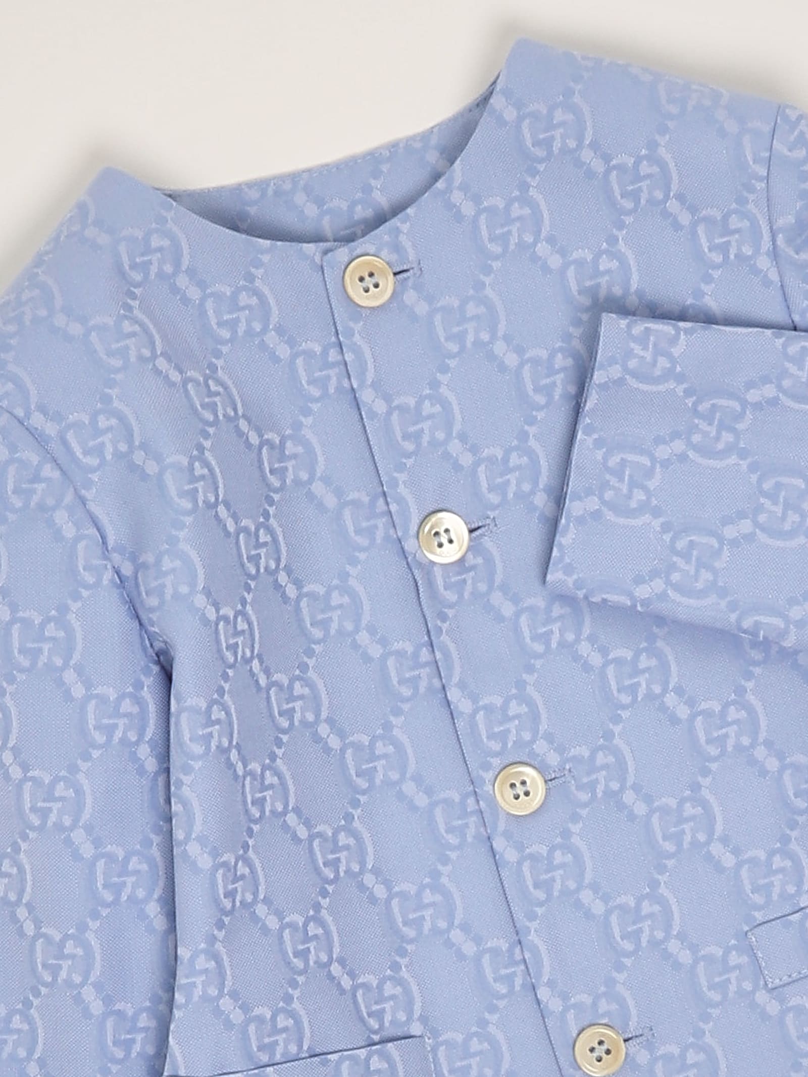 Gucci Jacket Jacket In Celeste
