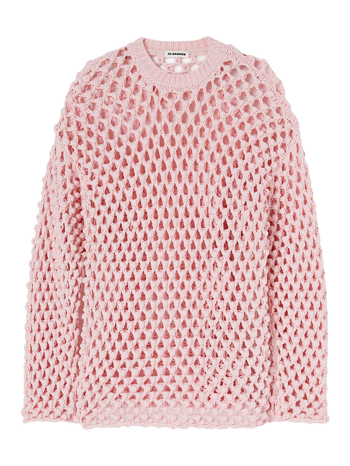 Jil Sander Crew Neck Crochet Sweater