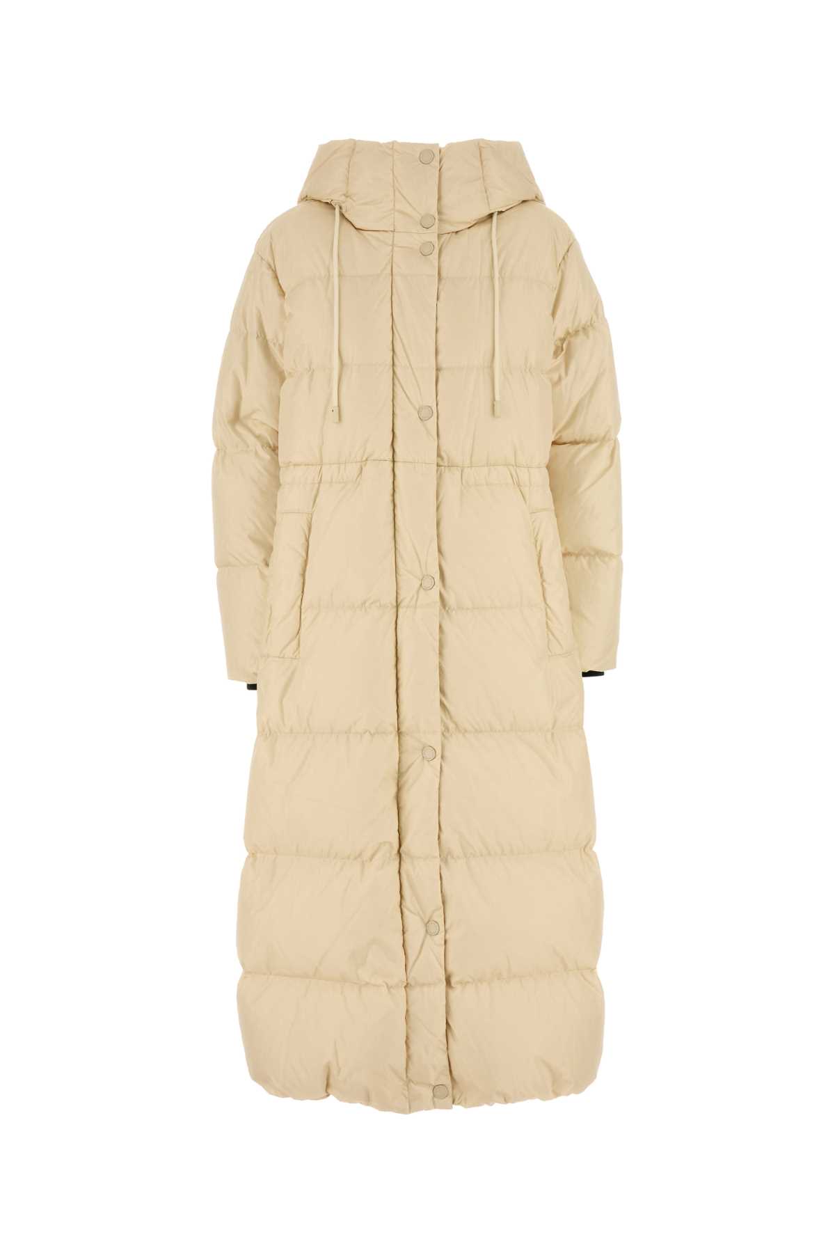 Weekend Max Mara Cream Nylon Dolly Down Jacket In Brown