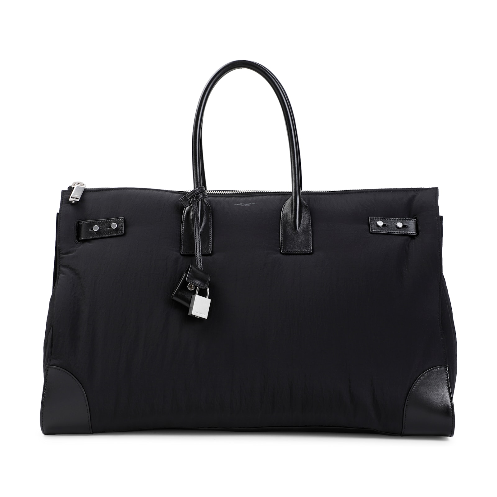 Saint Laurent Ysl Duffle Bag In Black