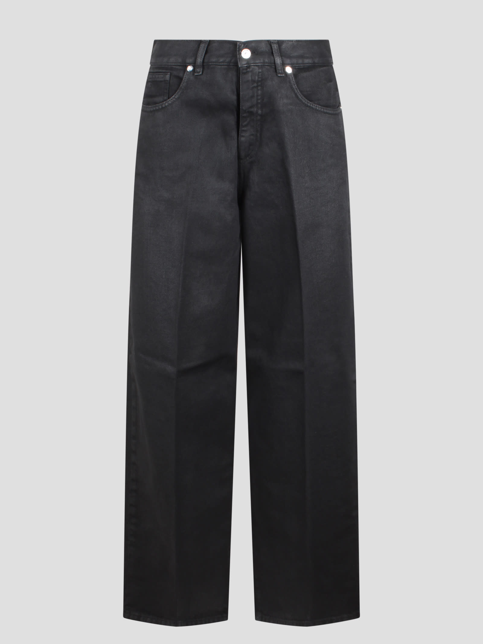 Shop Nine In The Morning Gea Overcarrot Jeans In Black