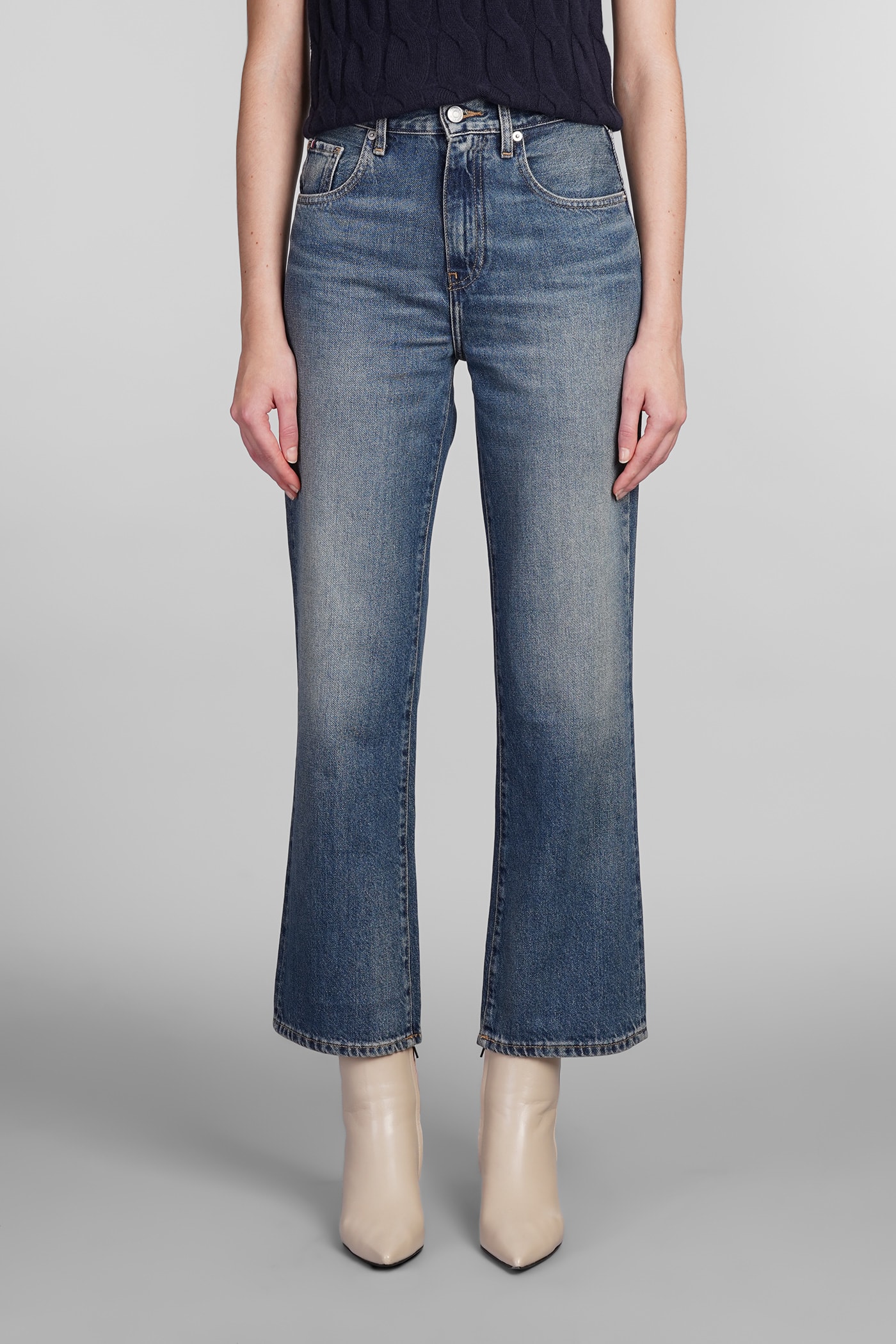 Jeans In Blue Cotton