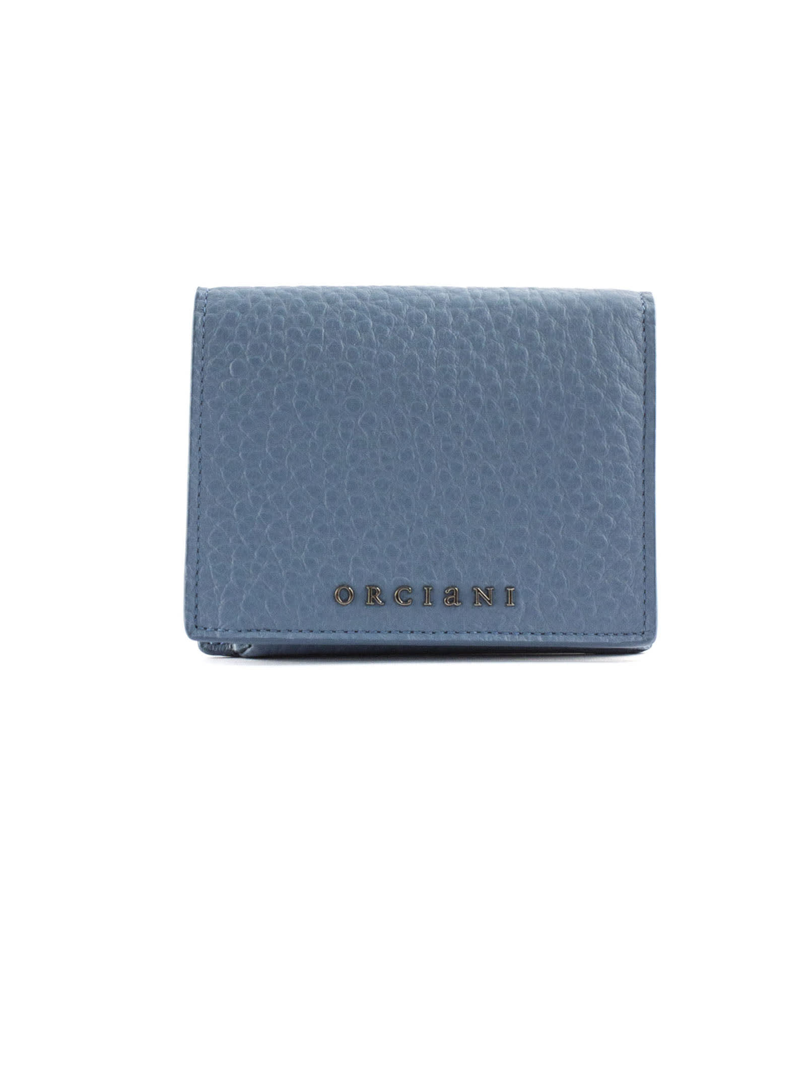 Orciani Light Blue Soft Leather Wallet