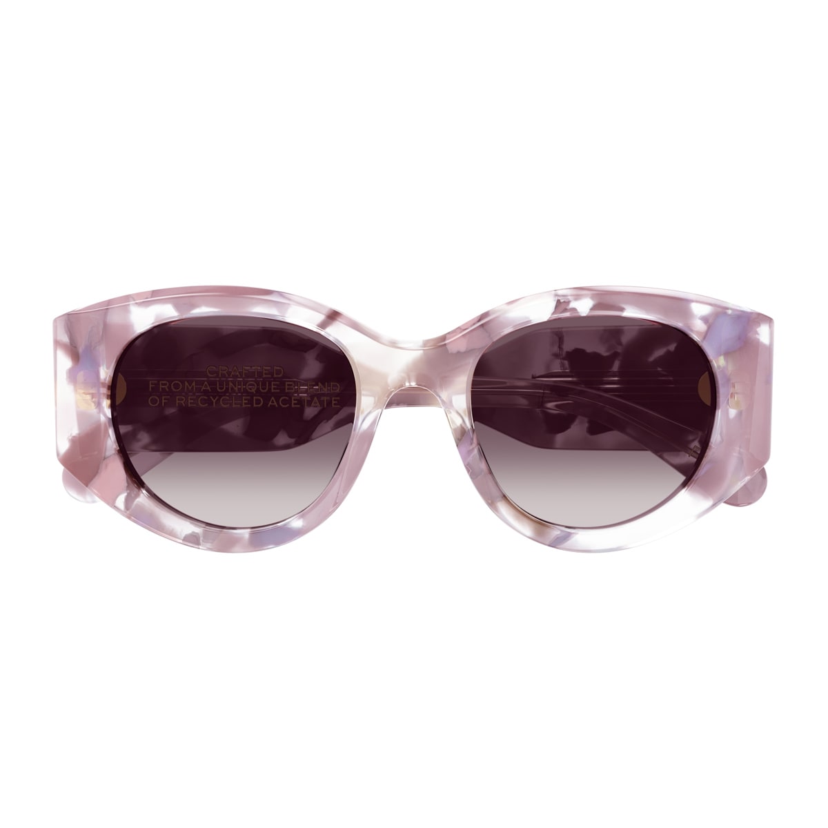 Chloé Ch0251s Linea Gayia 005 Nude Violet Sunglasses