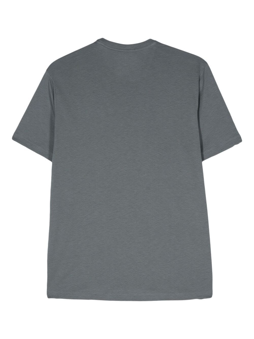 Shop Majestic Short Sleeve Round Neck T-shirt In Grey Blue