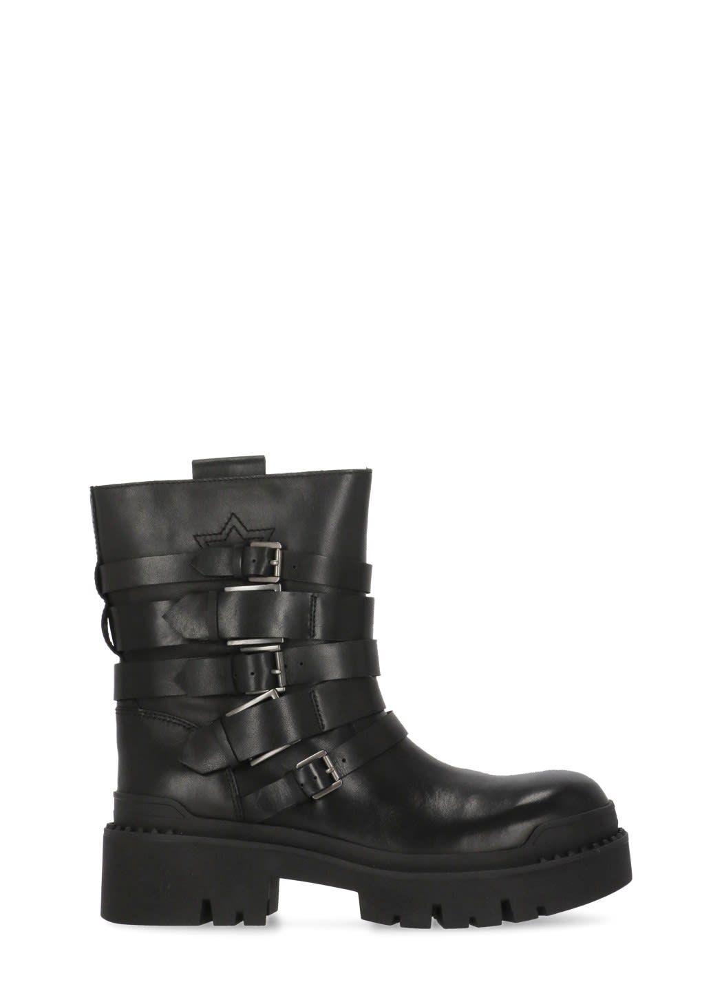 Ash Straps Buckle Boot In Multi