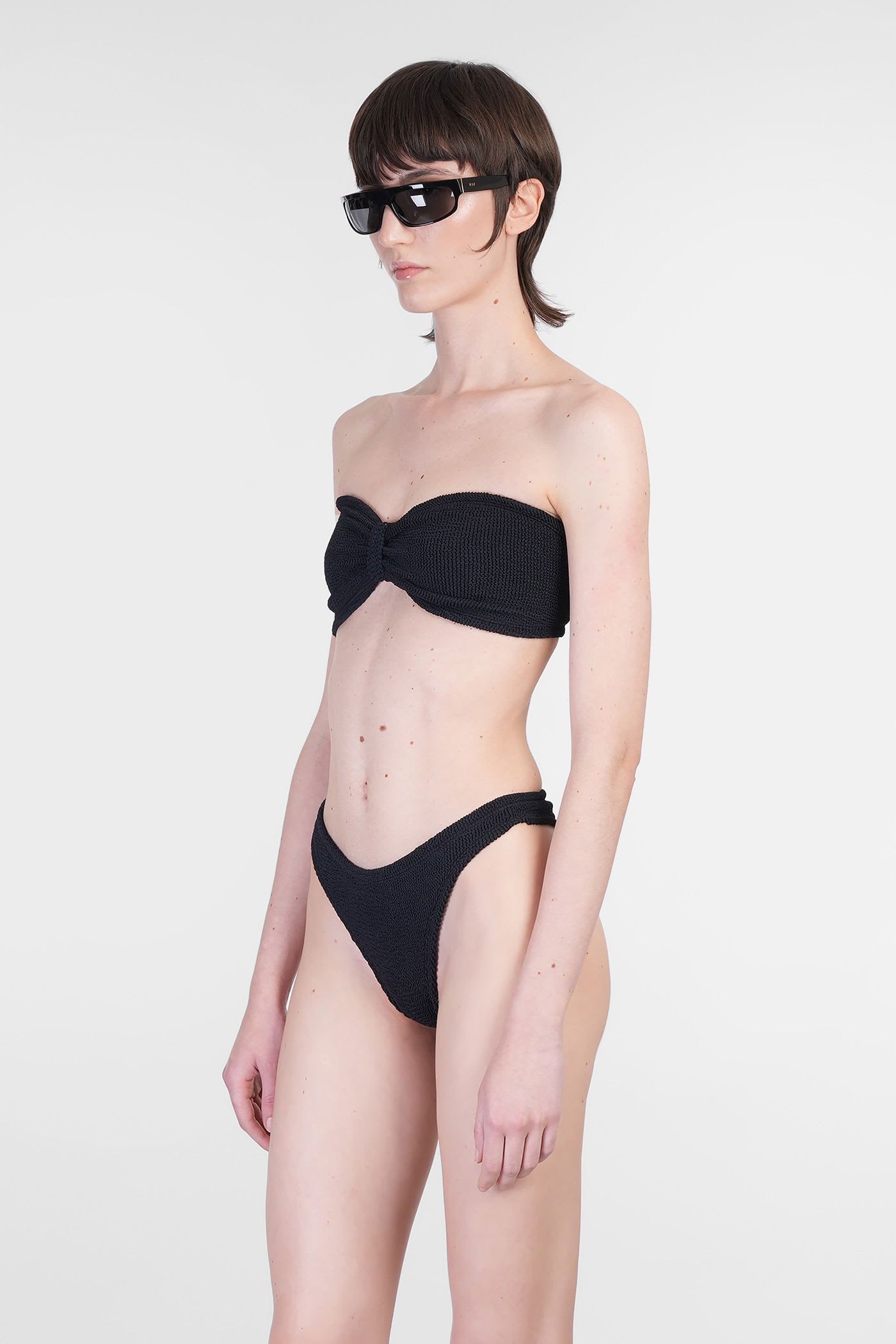 Hunza G Tina Bikini Textured Bandeau Top