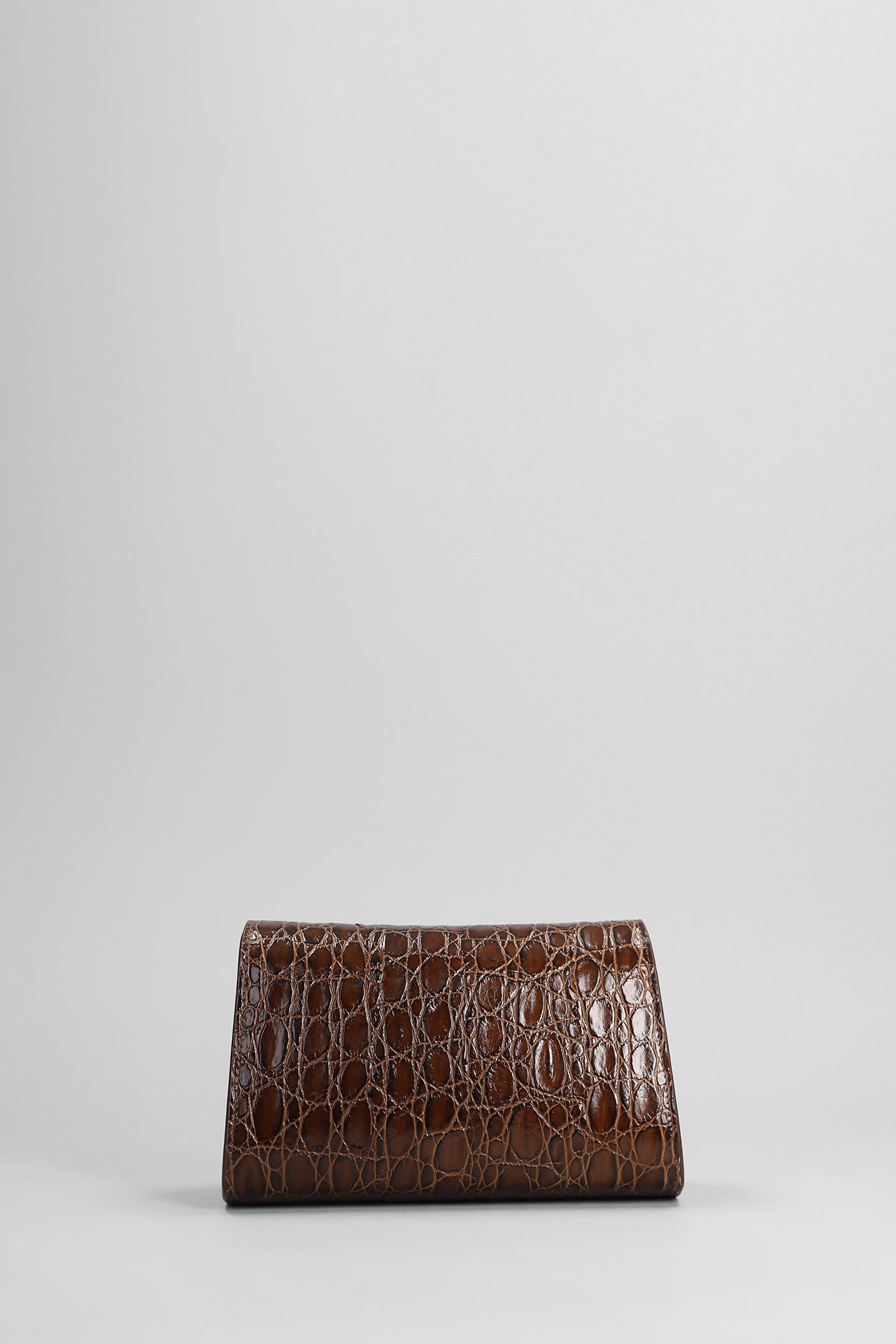 Shop Giuseppe Zanotti Cleopatra Shoulder Bag In Brown Leather