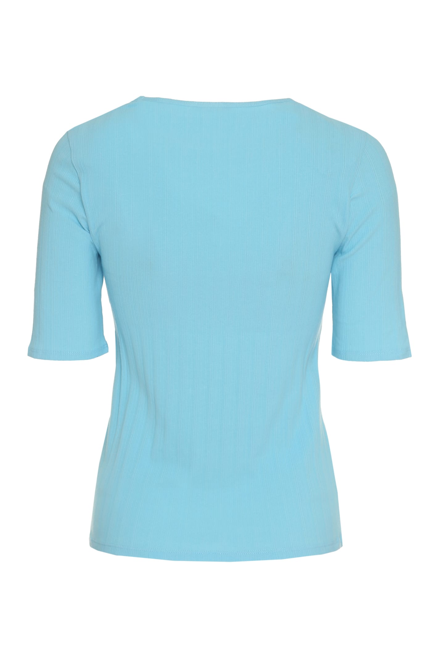 Shop Vince Cotton Knit T-shirt In Light Blue