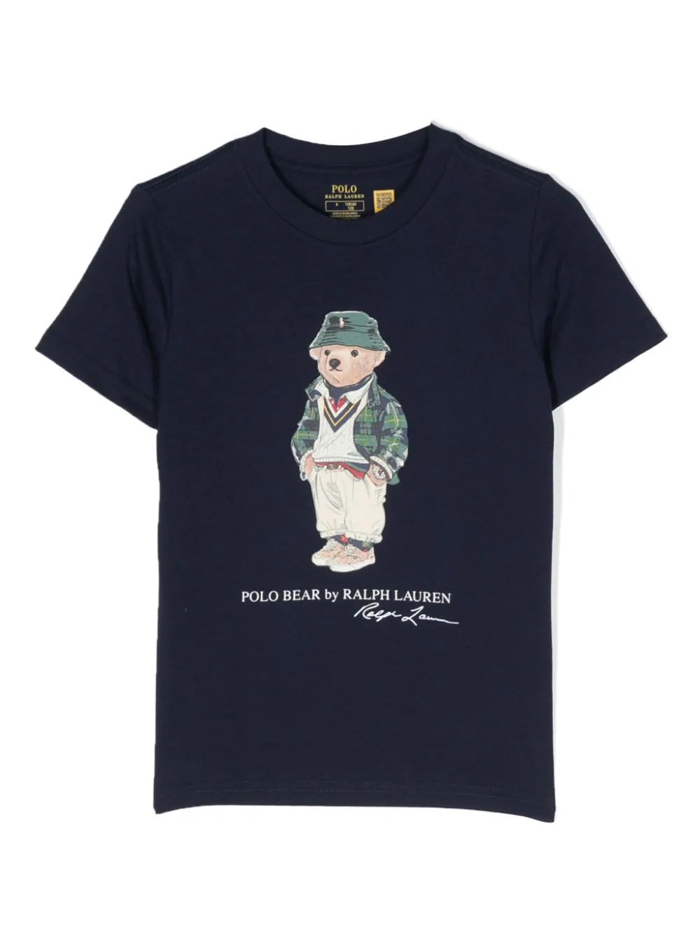 Shop Ralph Lauren Navy Blue Polo Bear Short Sleeve T-shirt