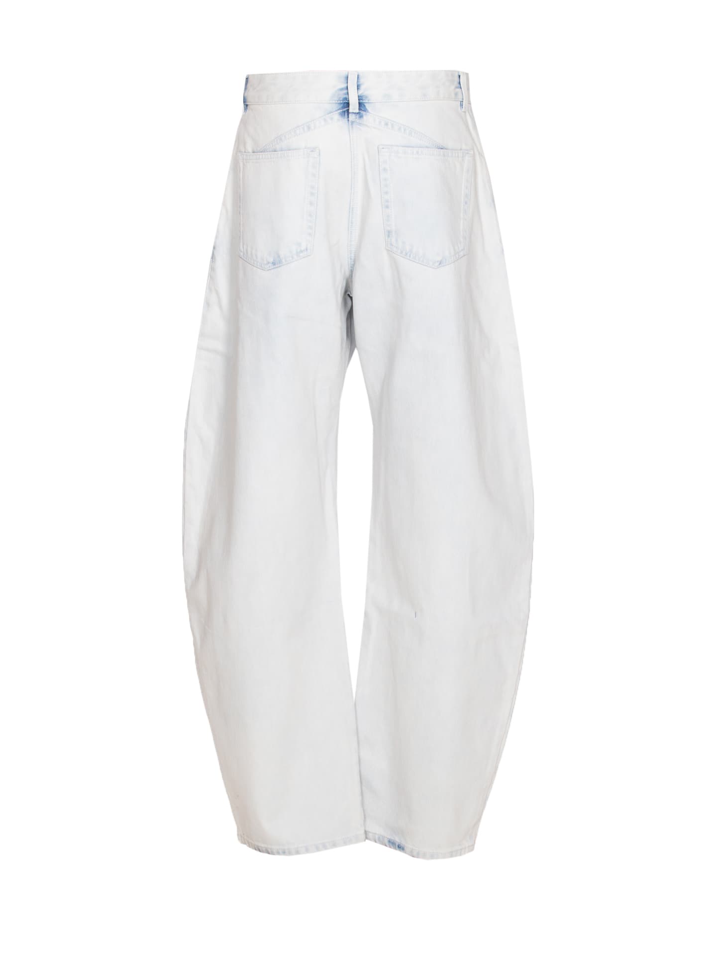 Alaïa Round Jeans In Blue