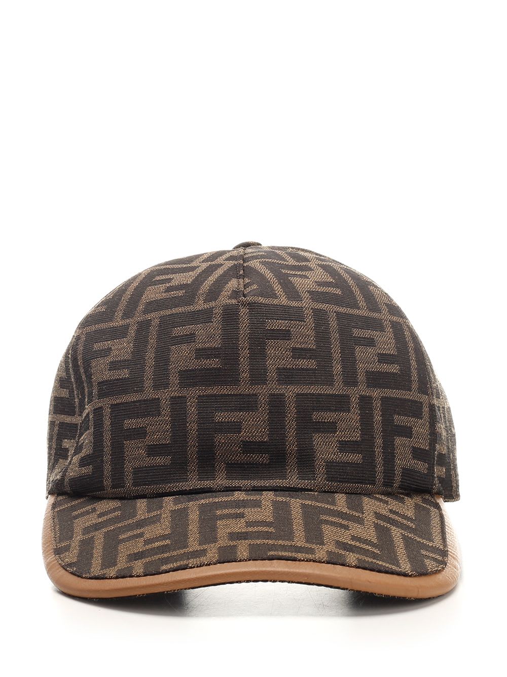 Shop Fendi Baseball Cap In Brown