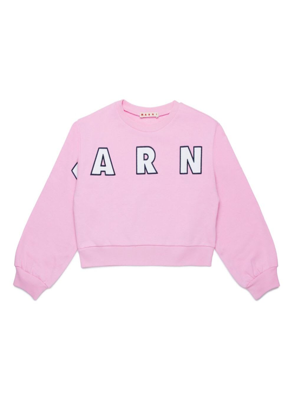 Shop Marni Sweatshirt In Violet