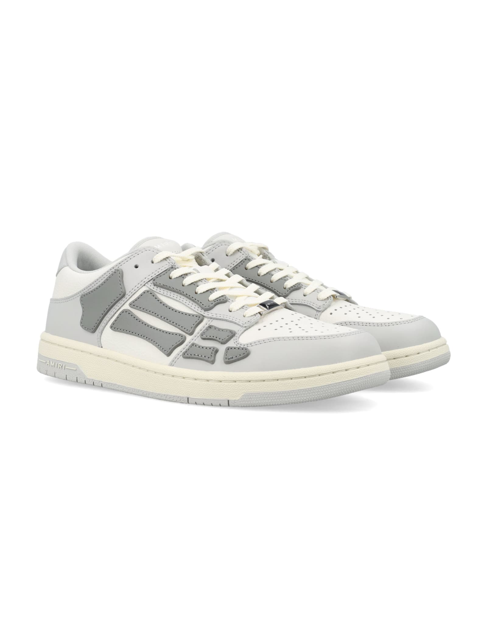 Shop Amiri Skel Low Top Sneakers In Grey
