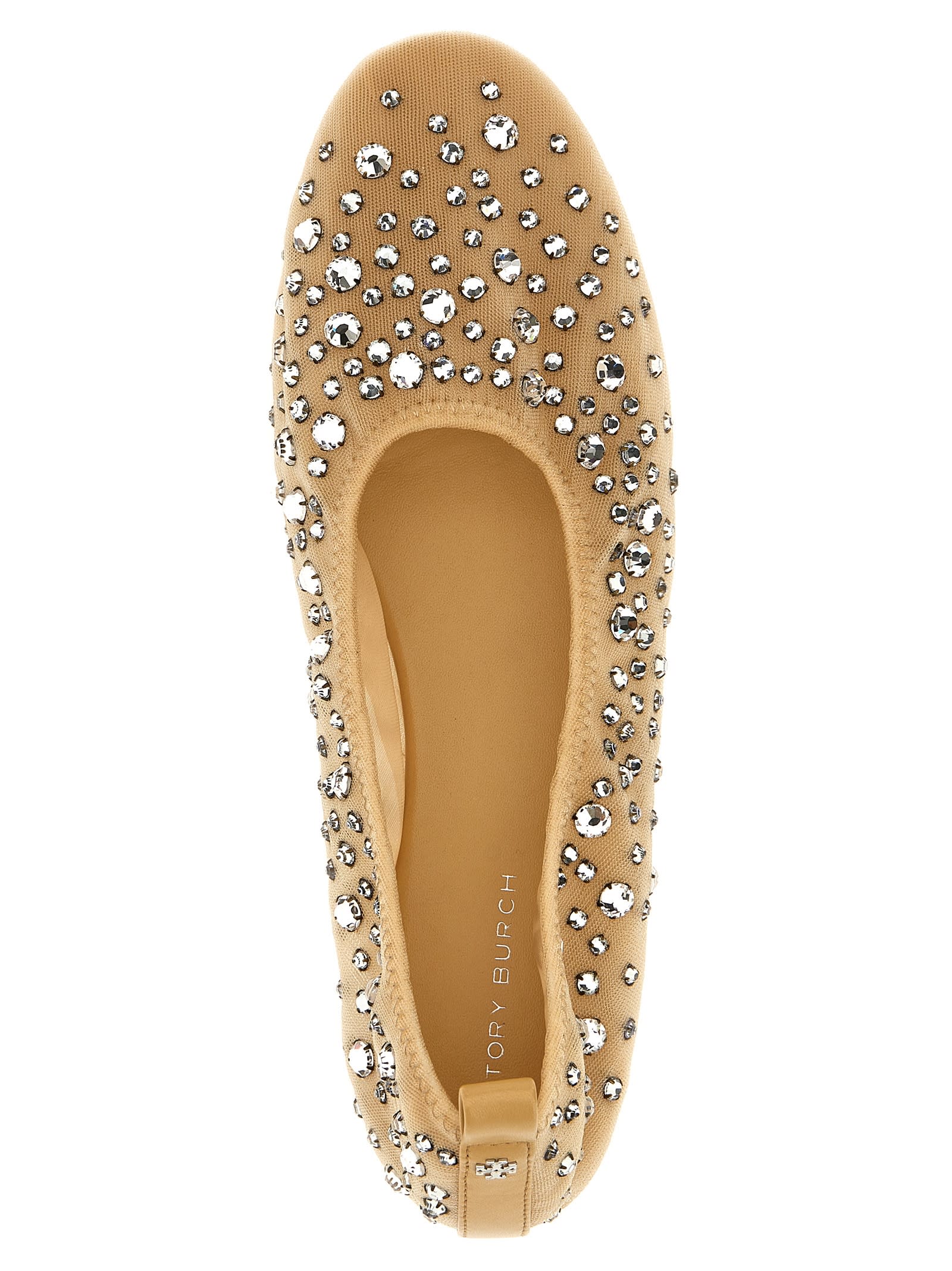 TORY BURCH CRYSTAL BALLET FLATS