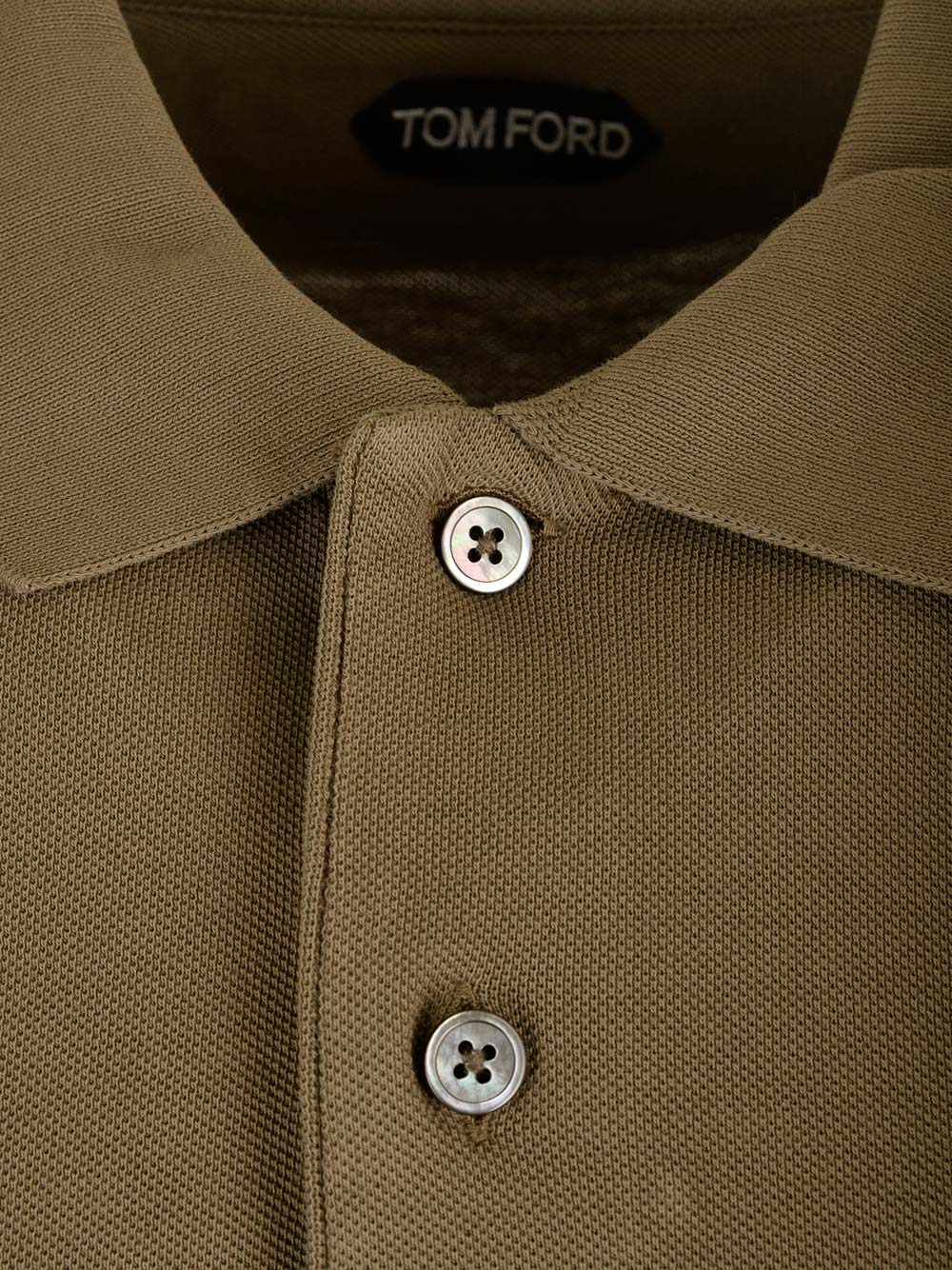 Shop Tom Ford Green Polo Shirt In Olive