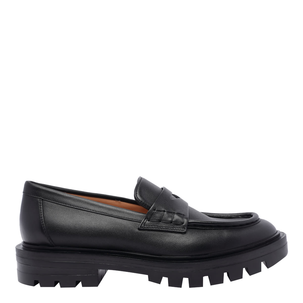 Shop Santoni Feline Loafers In Black