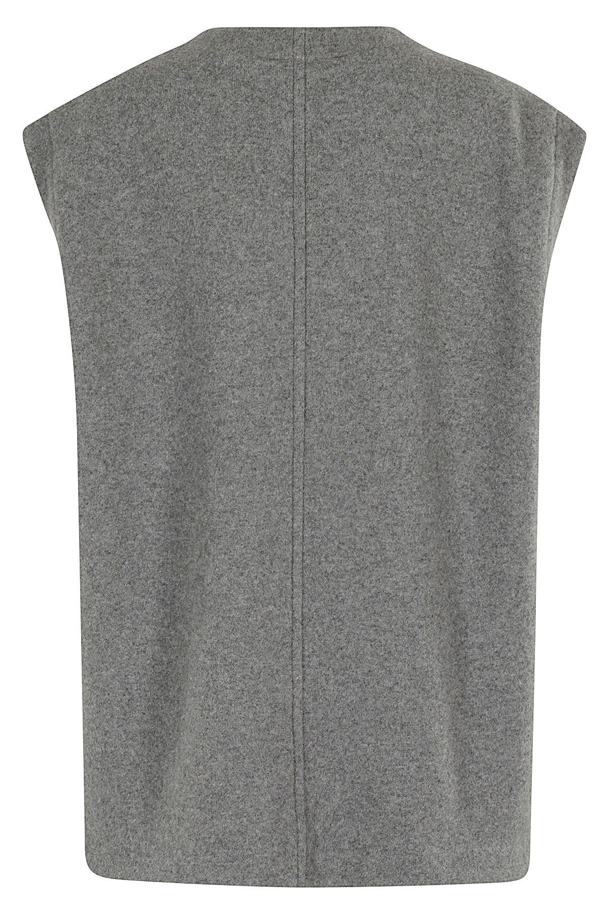 Mm6 Maison Margiela Mm6 By Maison Margiela Oversized Wool Blend Vest In M Light Grey