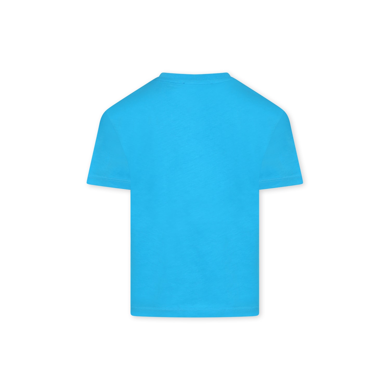 Shop Msgm Light Blue T-shirt For Boy With Logo
