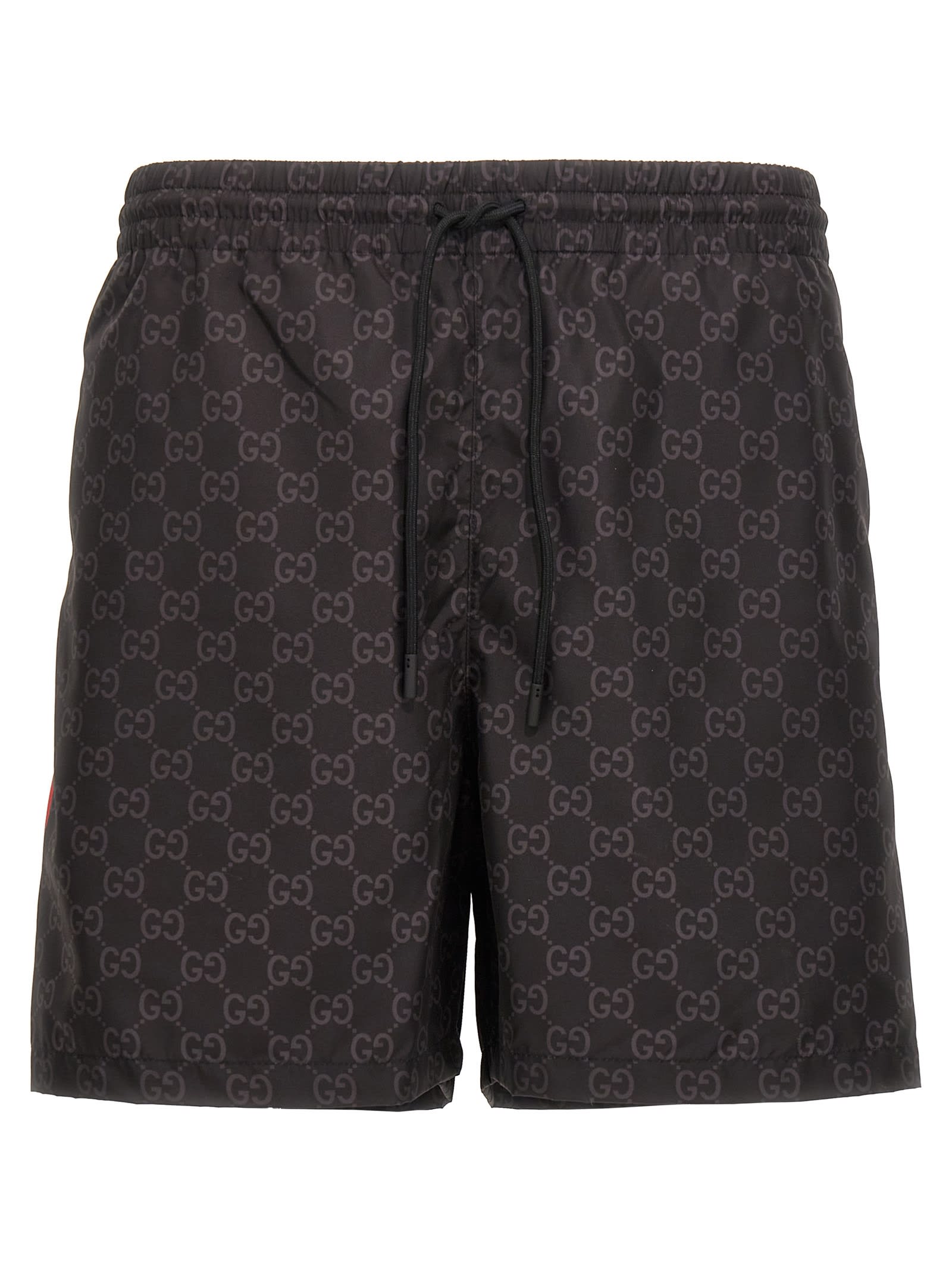 Shop Gucci Gg Swim Shorts In Black