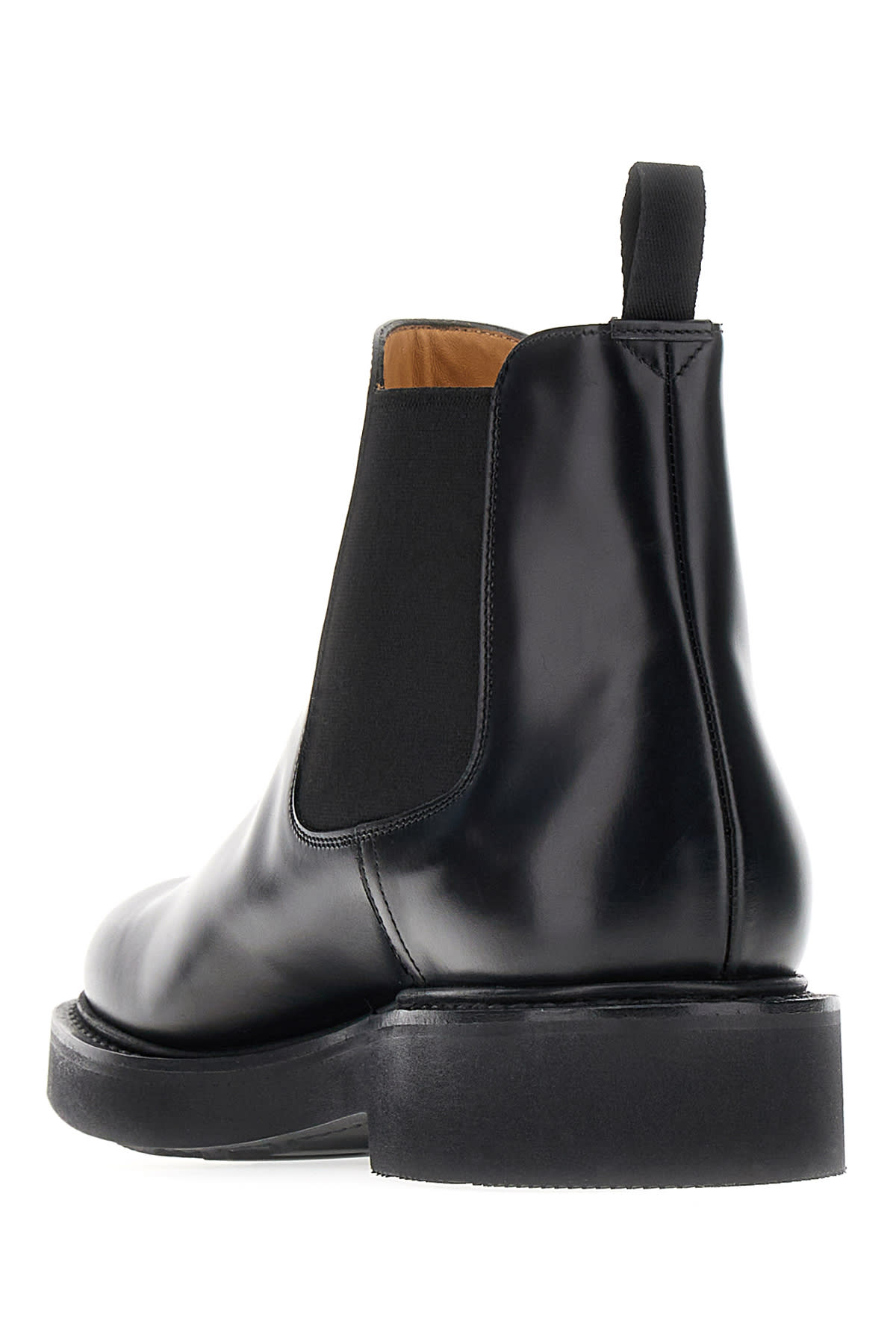 Shop Church's Black Leather Leicester Ankle Boots In F0aab