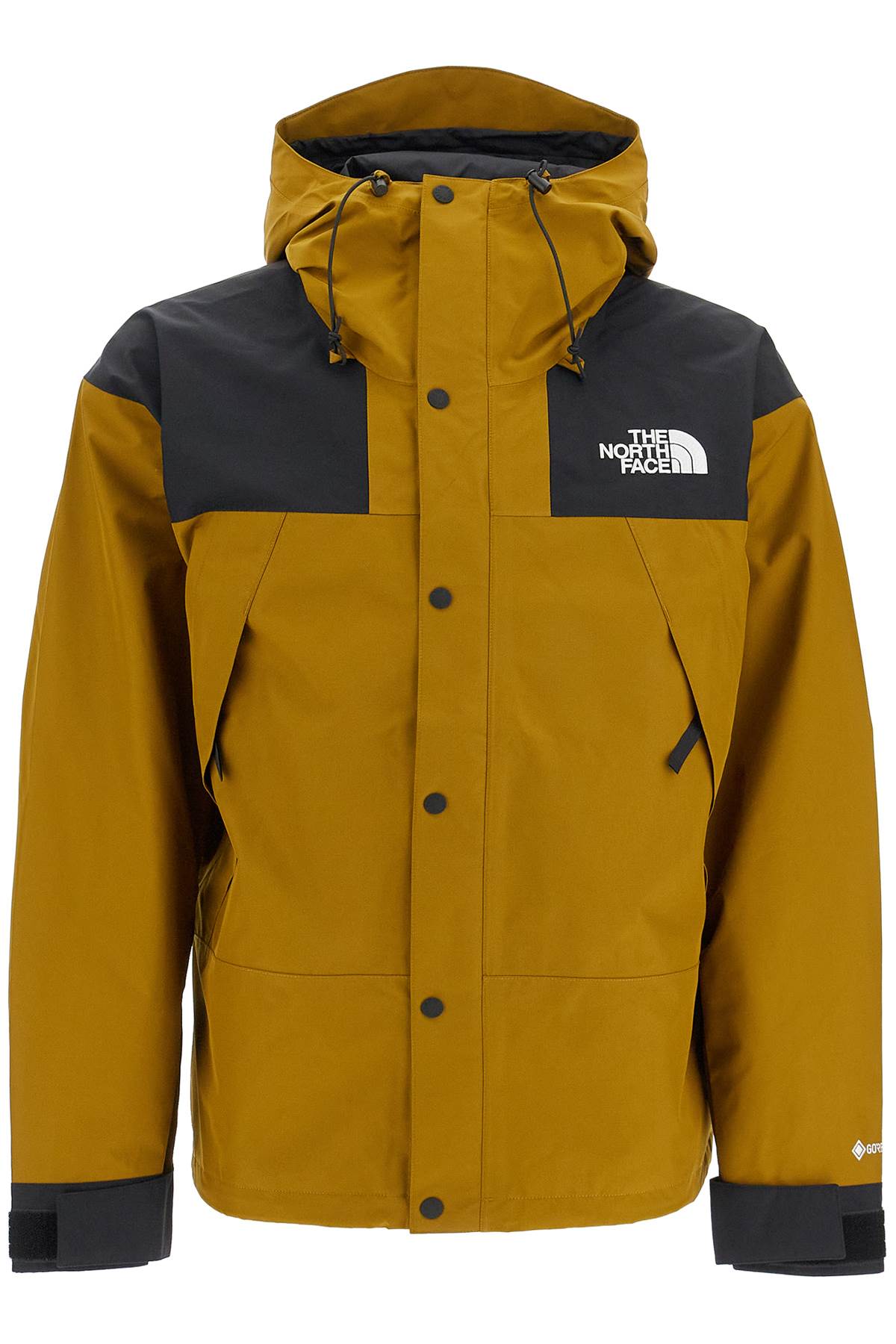 Shop The North Face Mountain Gore-tex Jacket In Moss Green/tnf Black (khaki)