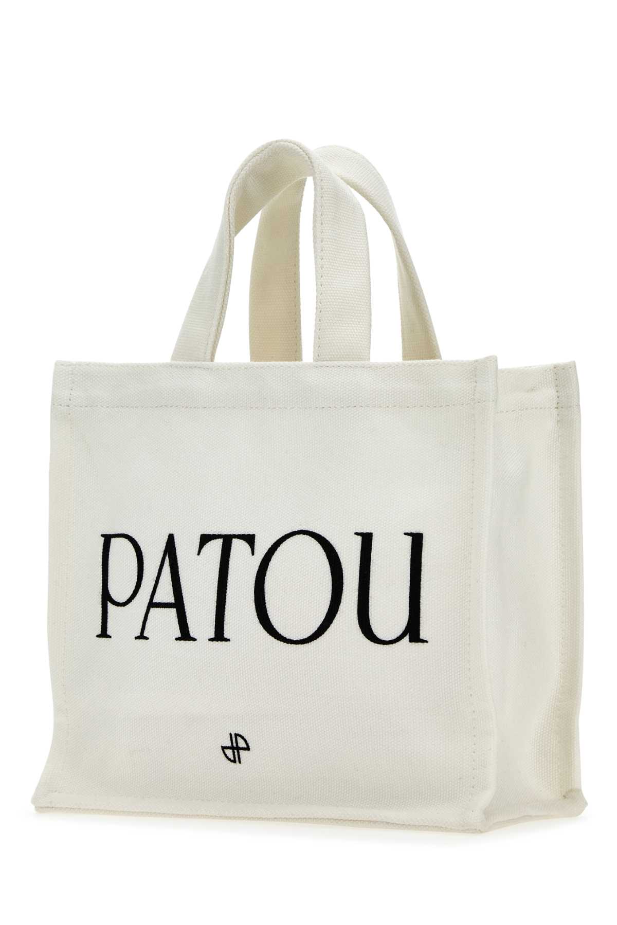 Shop Patou White Cotton Shopping Bag In 090c