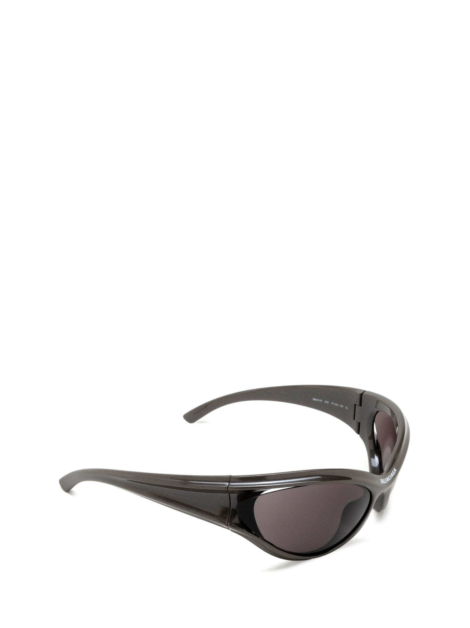 Shop Balenciaga Bb0317s Grey Sunglasses