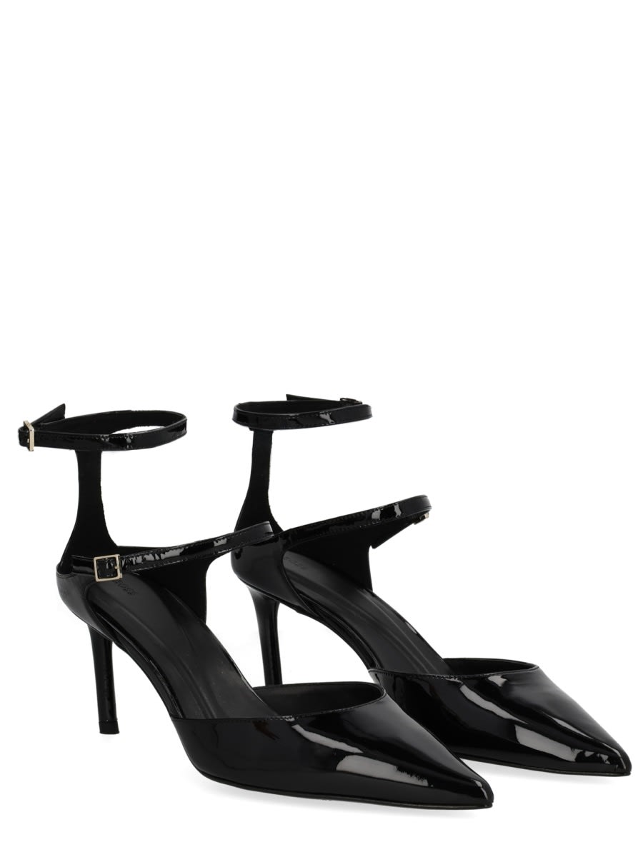 Hugo Boss Patent-leather Buckled Pumps In Multi