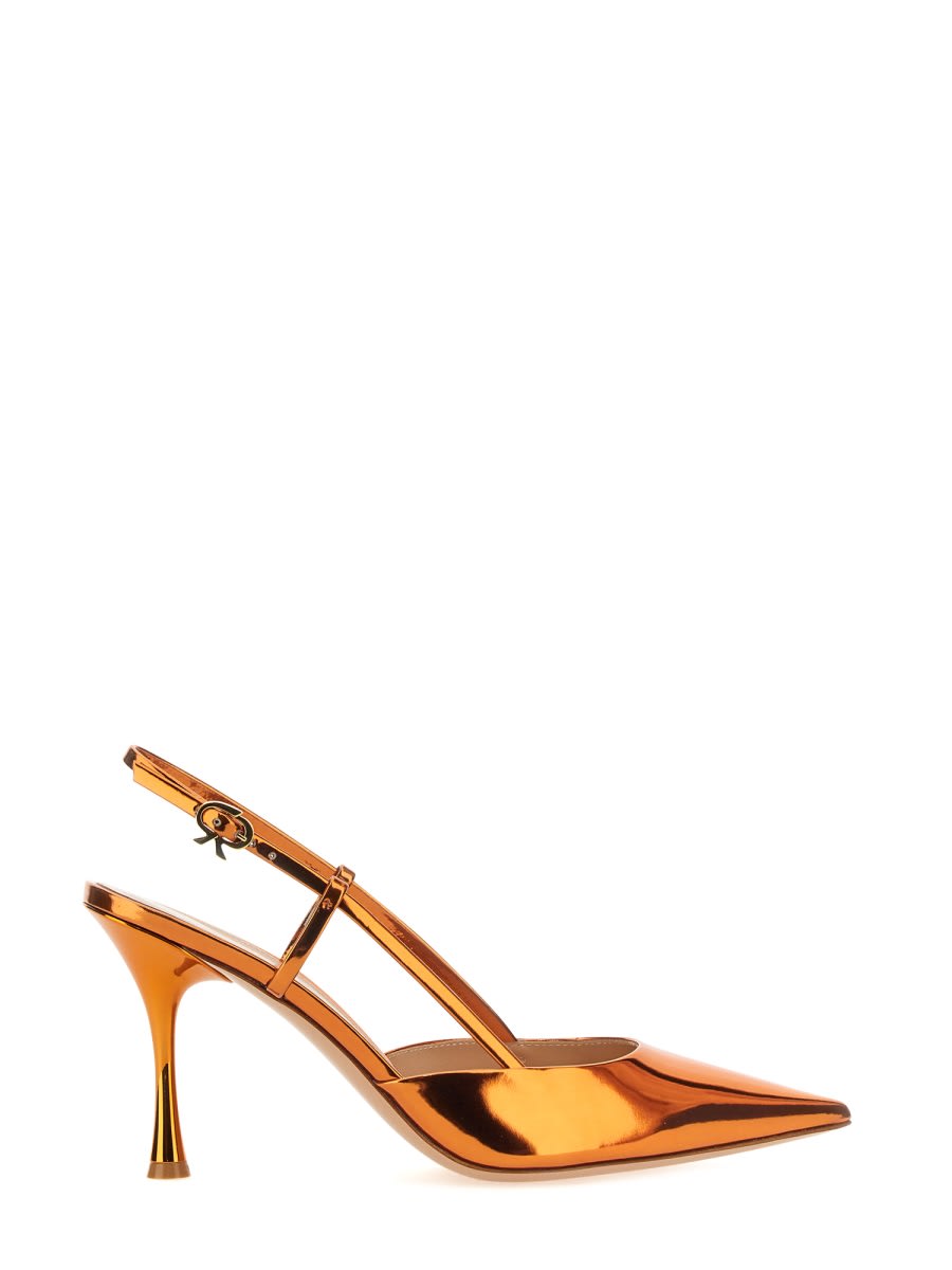Shop Gianvito Rossi Slingback Ascent In Red