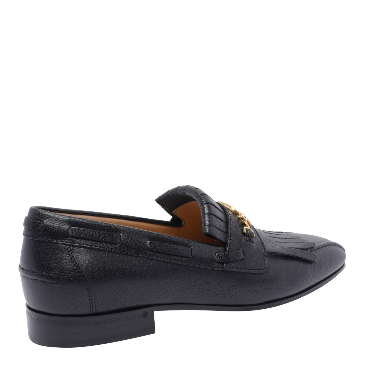 Valentino Vlogo Signature Kidskin Loafer With Fringes