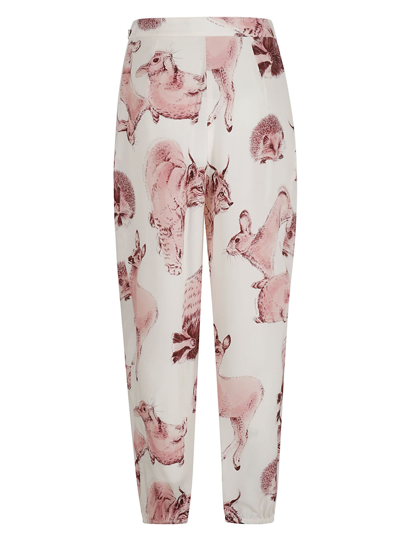 Shop Stella Mccartney Rewild Fauna Print Trousers In Pink