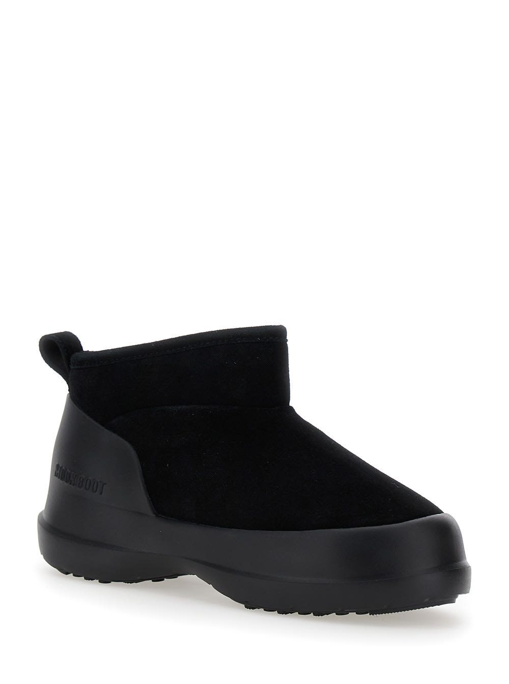 Moon Boot Luna Low-suede Boots In Black