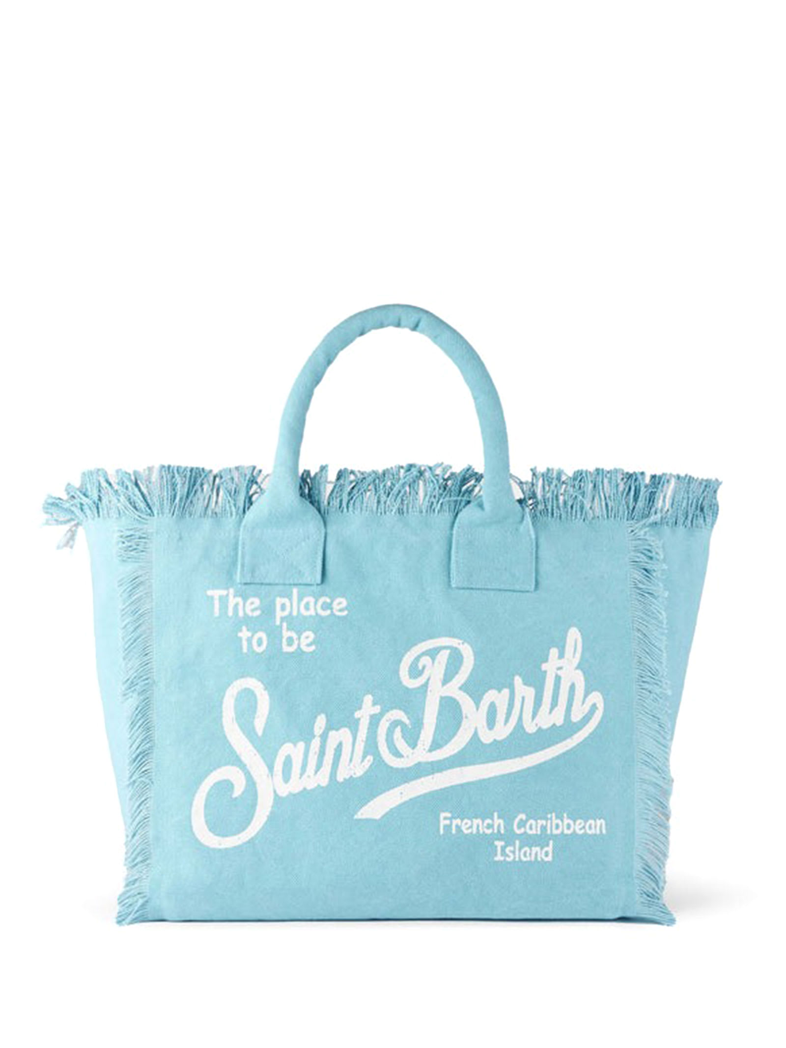 Shop Mc2 Saint Barth Tote Bag Vanity Light Blue