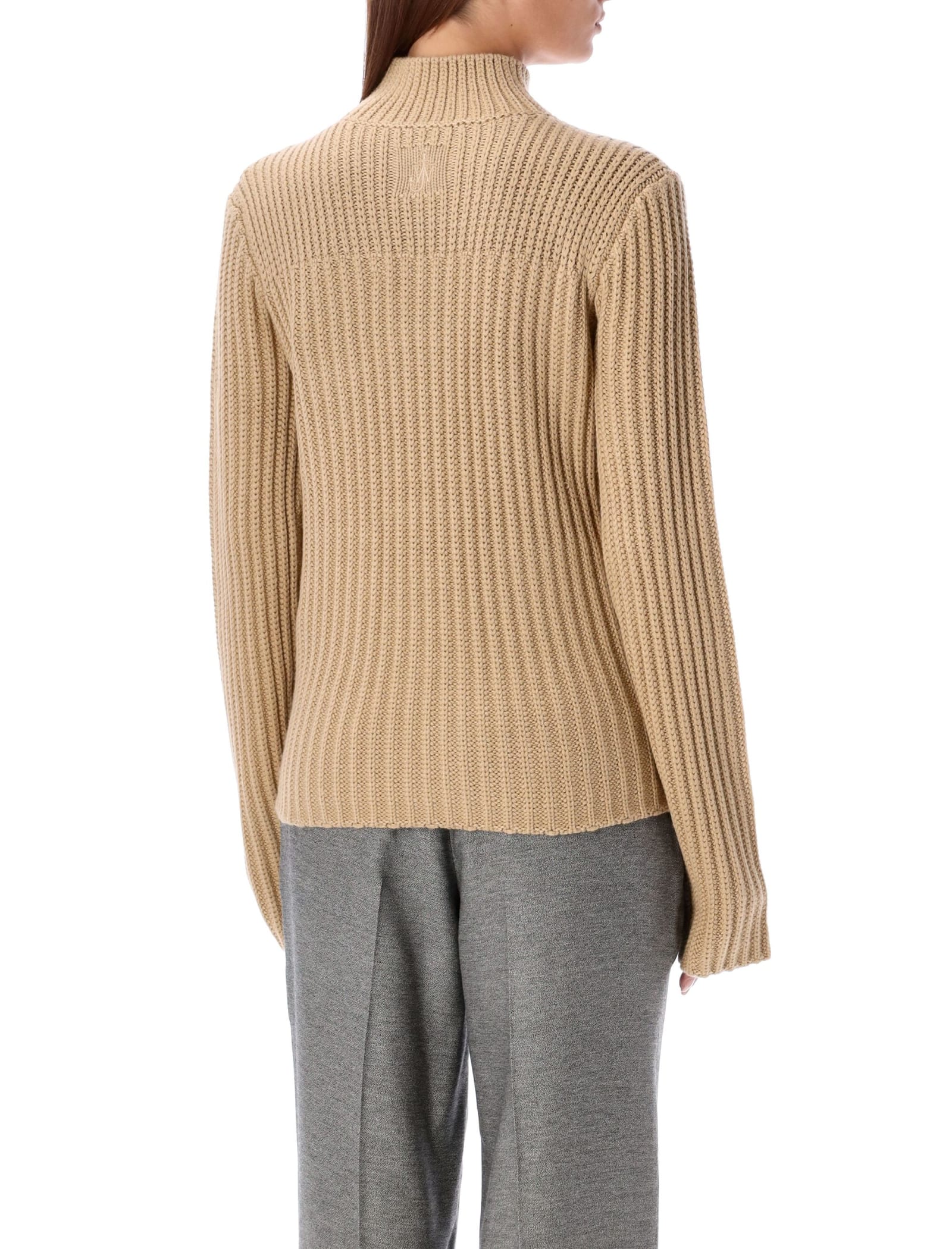 Shop Jw Anderson Flap Jumper In Flax