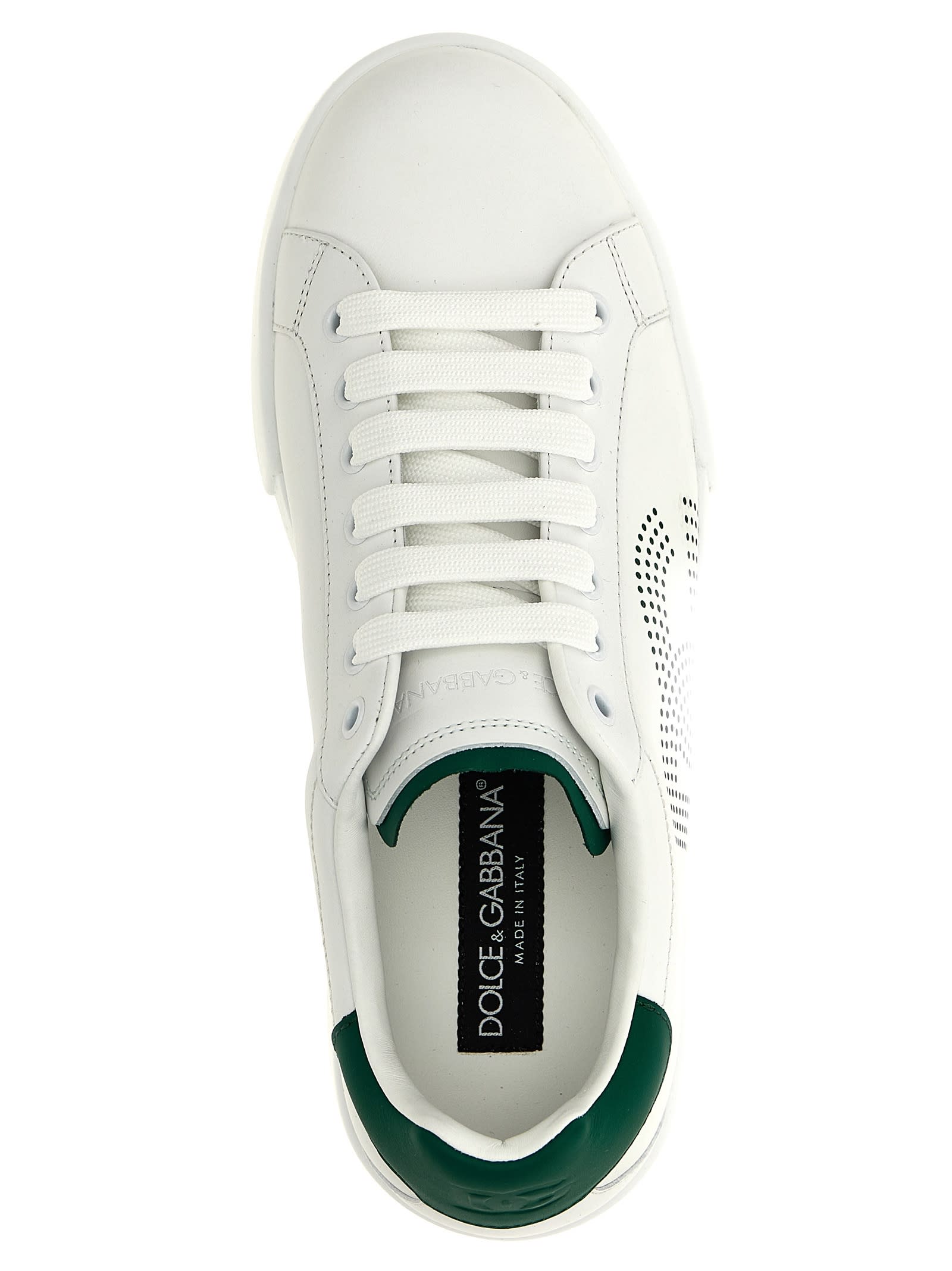 Shop Dolce & Gabbana Portofino Sneakers In Green