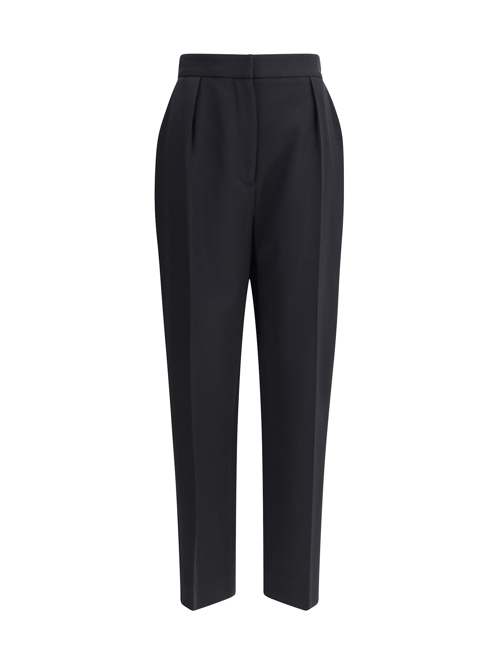 Balmain Cropped Straight-leg Wool Trousers