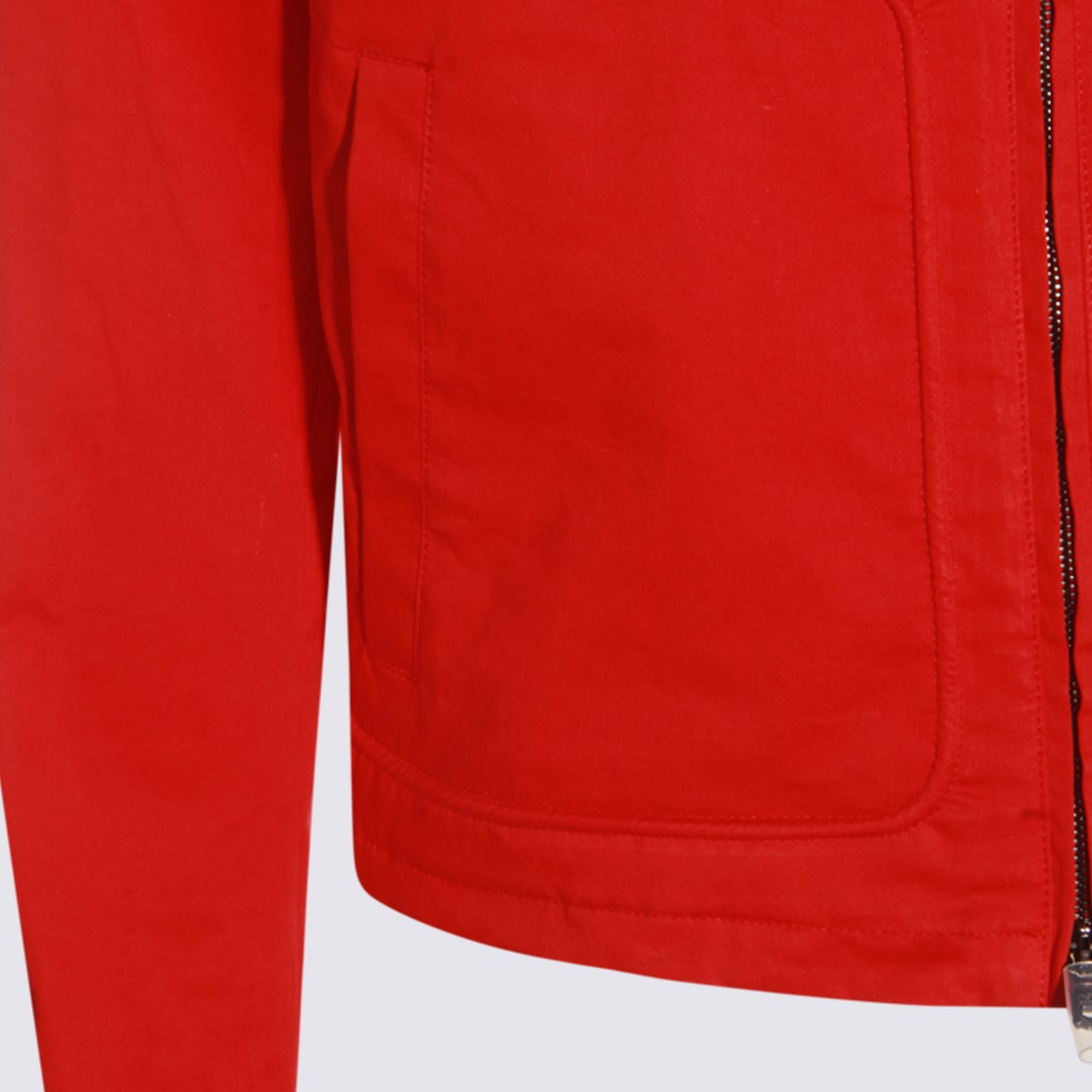 Amiri Jacket Pointed Collar Long Sleeves In Red