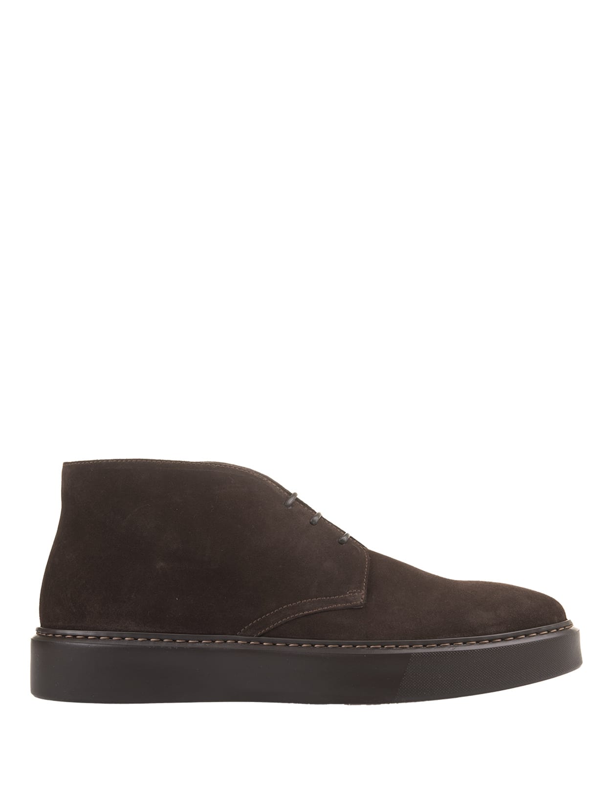 Shop Doucal's Brown Suede Chukka Ankle Boots