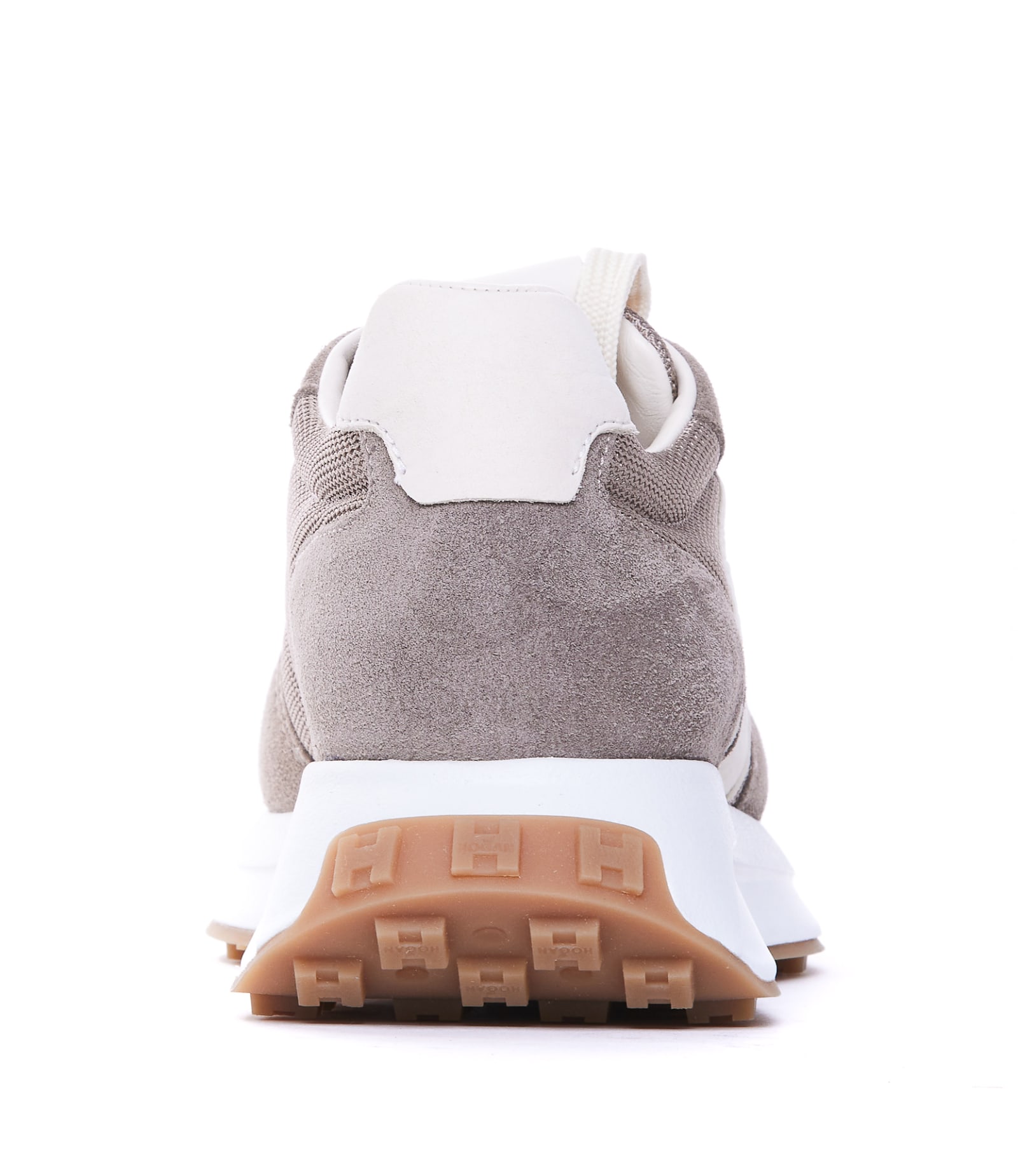 Shop Hogan H641 Sneakers In Beige