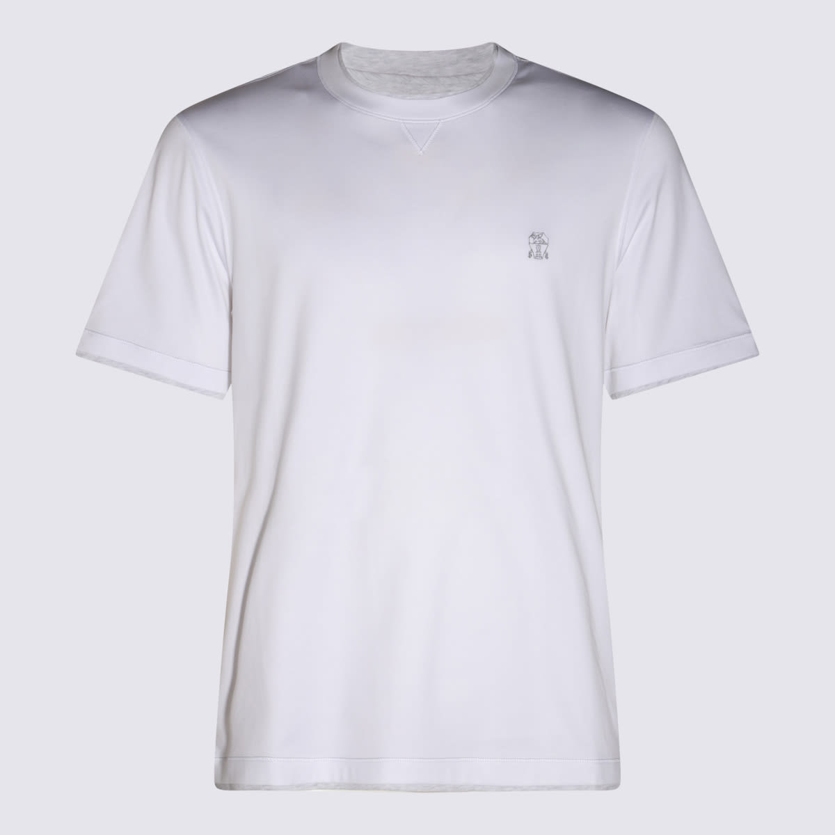 Shop Brunello Cucinelli White Cotton T-shirt