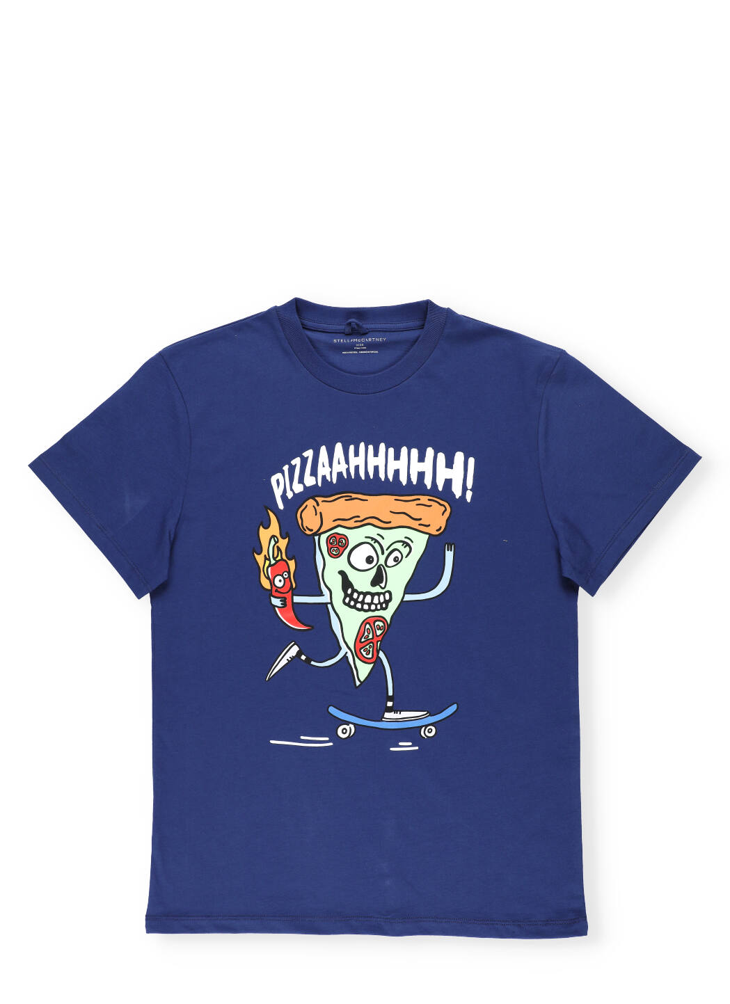 Stella McCartney Kids Pizza Skater Print T-shirt