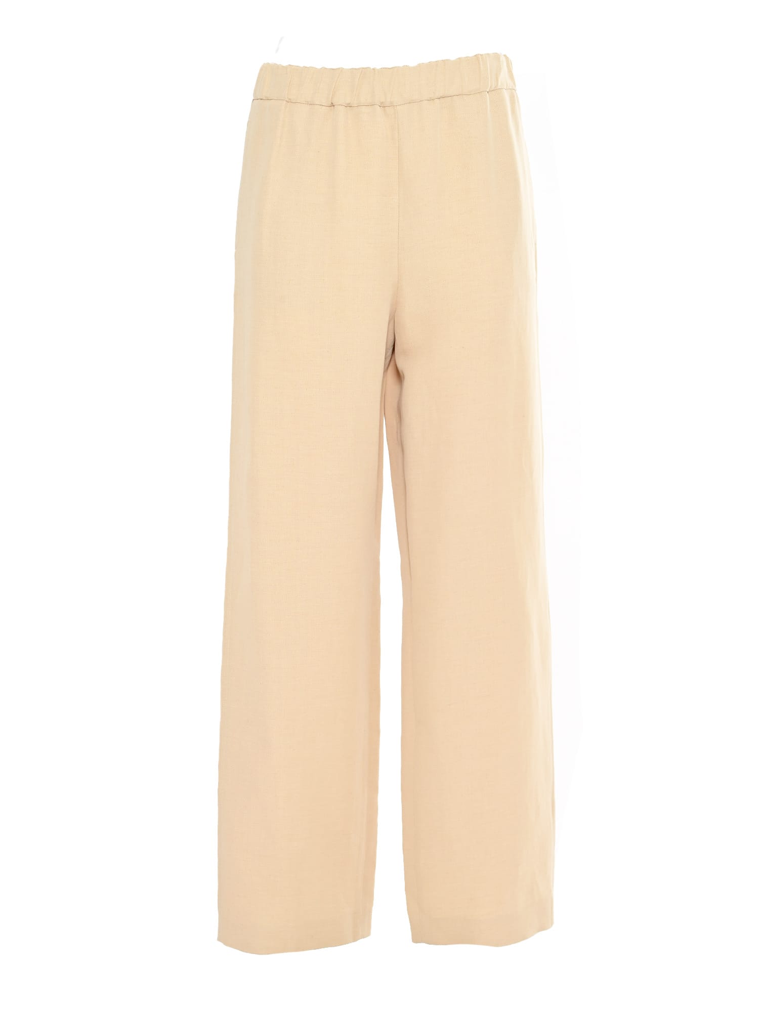 Fabiana Filippi Viscose Linen Jogging Trousers In Neutral