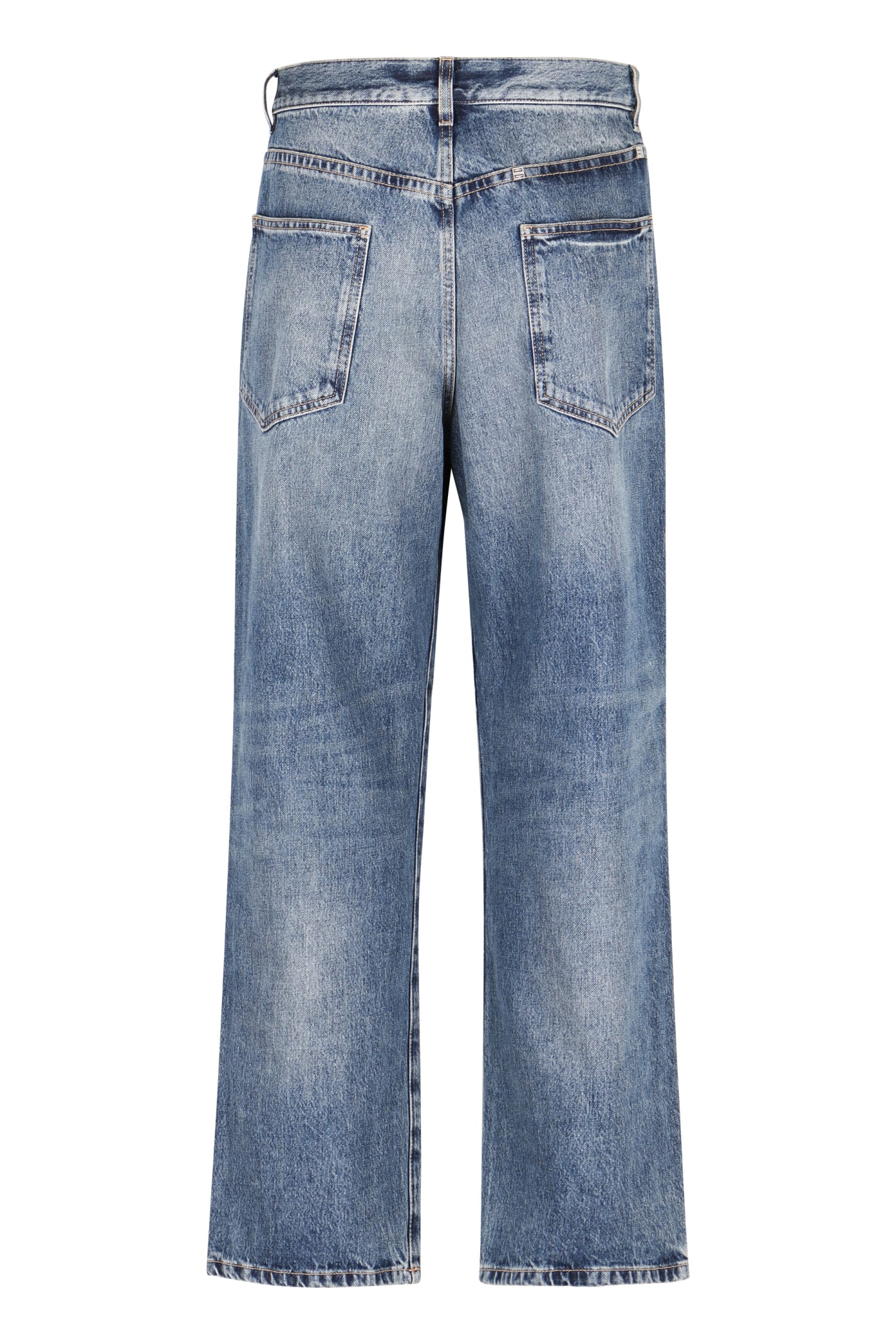 Shop Givenchy Straight Leg Jeans In Blue